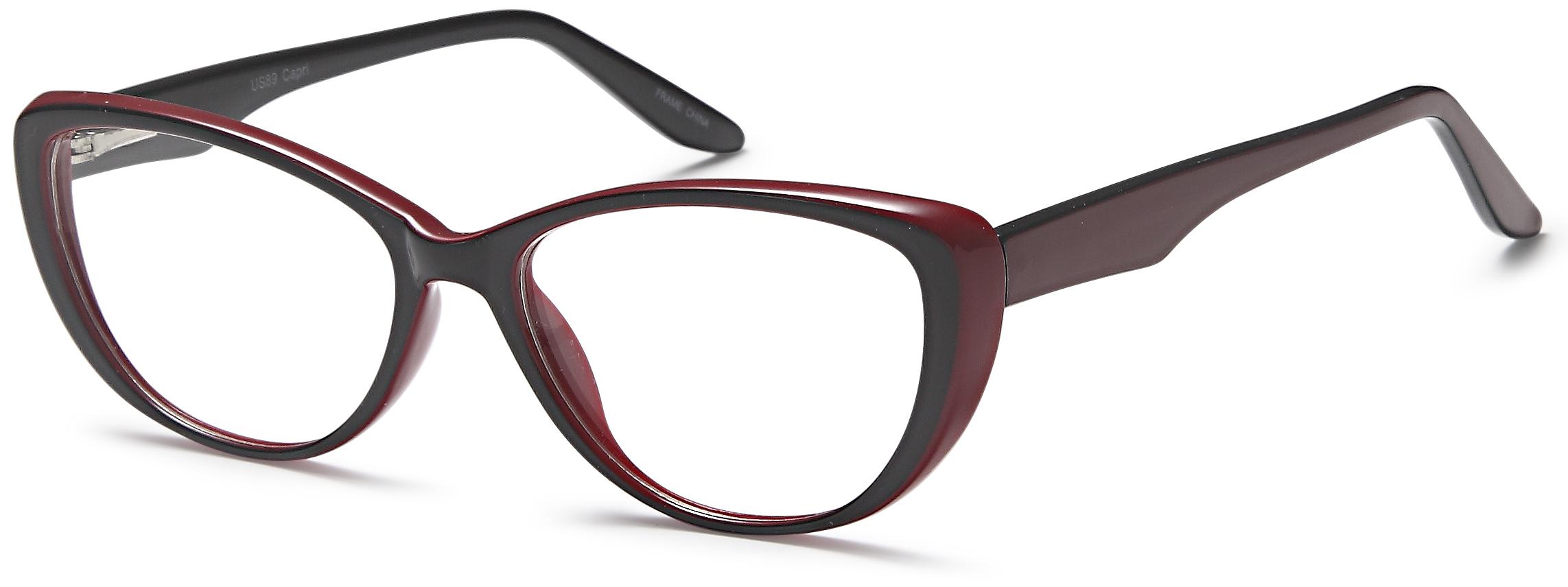 Yunizon Liberia Wide Sunglasses Crystal Oxblood 56-24-145 Vintage style Glasses Smoky Quartz Lenses Sunglasses Crystal UV Protection Sun  main image 4