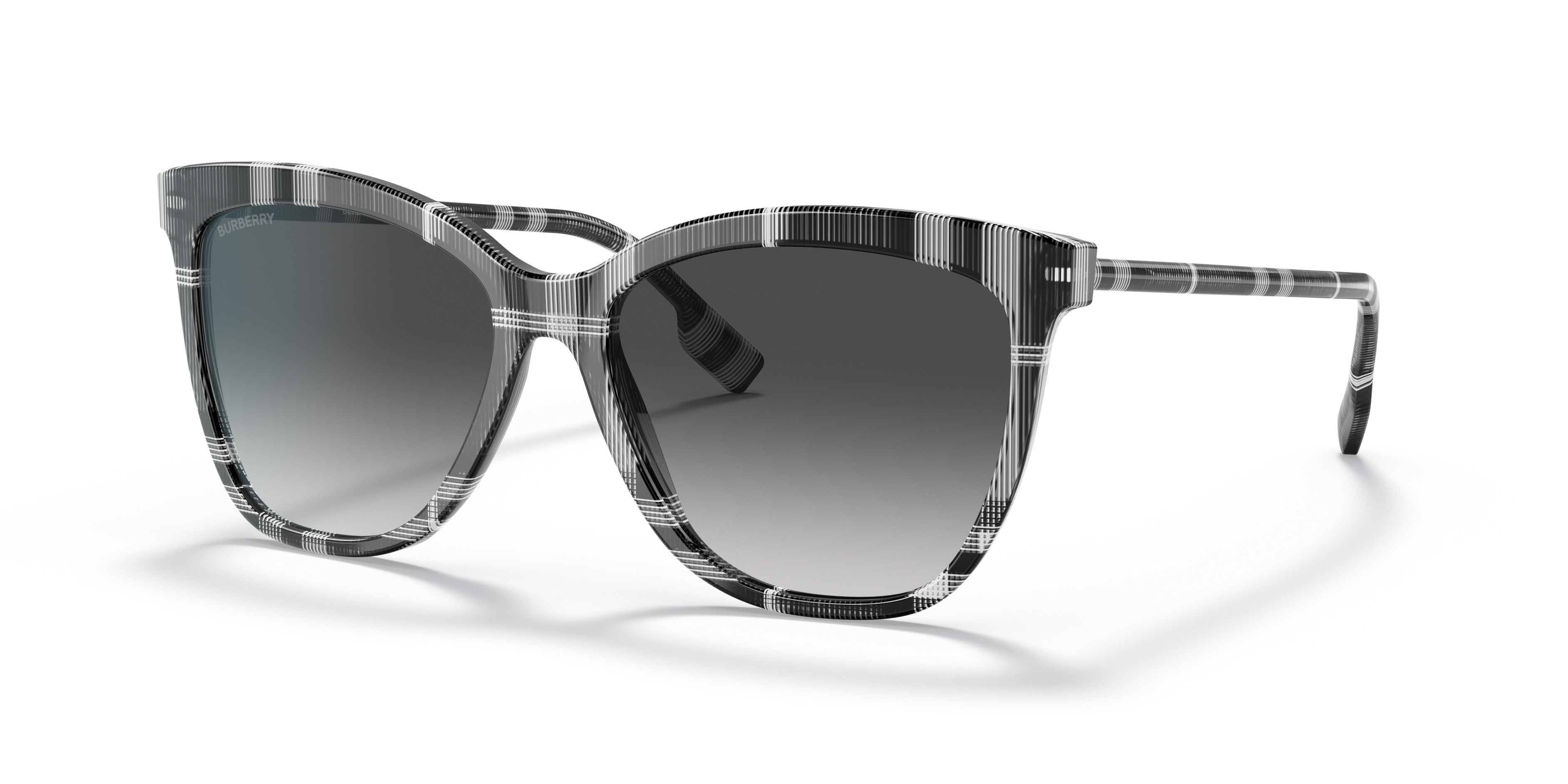 Burberry Sunglasses Women\'s Black Square Frames with Gray Lenses Burberry Luna BE4332F 30018G Sunglasses Women main image 3