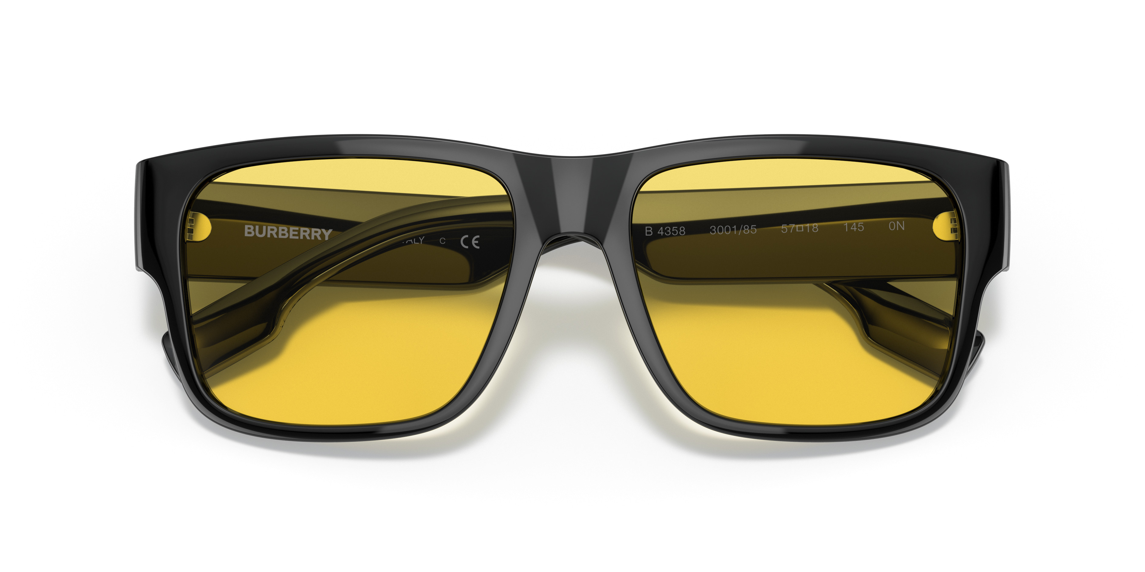 Burberry Women\'s Yellow Glitter Sunglasses! Amazon.com: BURBERRY BE3113 Ferry 110913 Light Gold/Brown  main image 2
