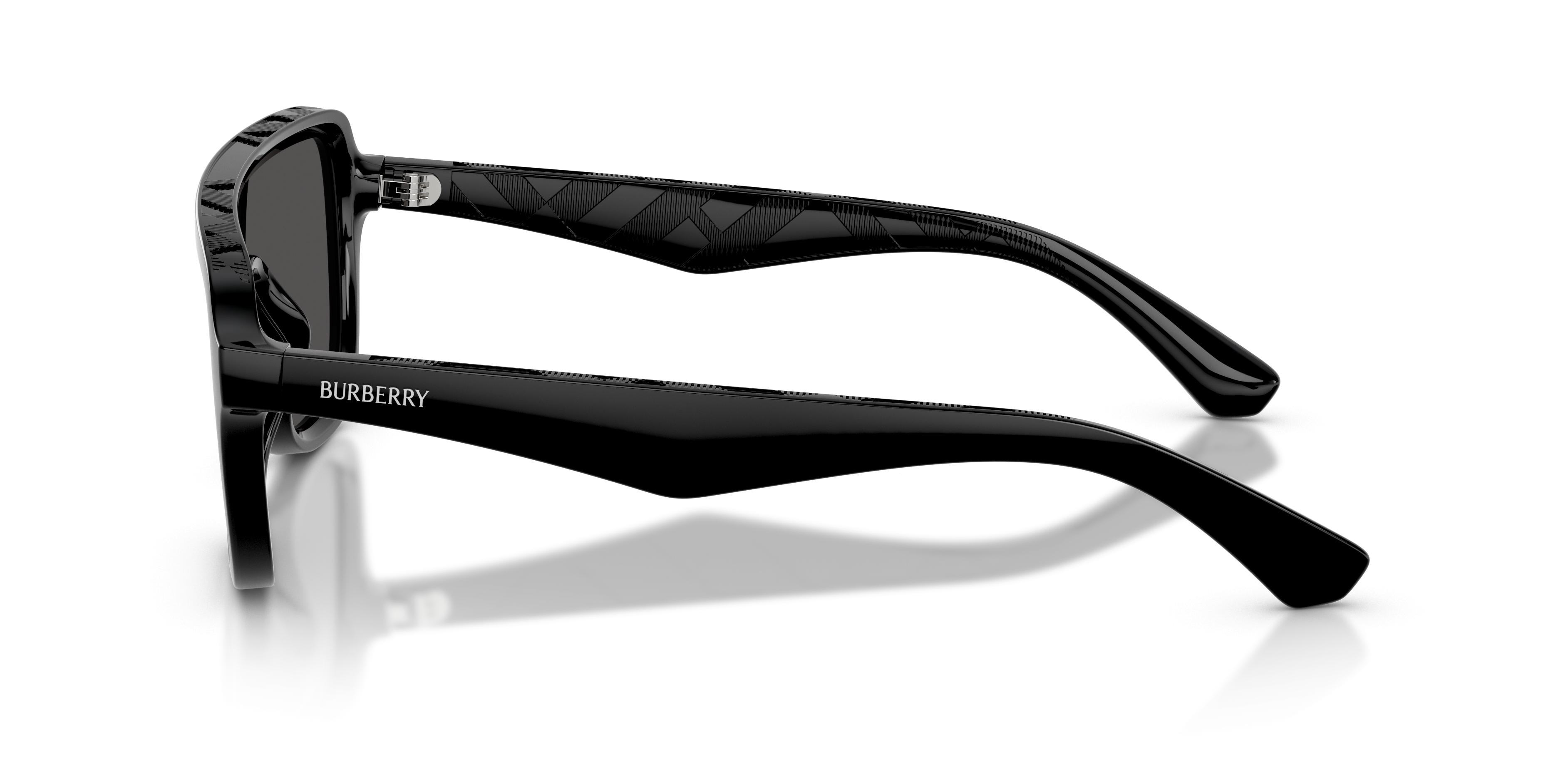 NEW BURBERRY SUNGLASSES BLACK WHITE UNISEX EYEWEAR BURBERRY Burberry BE4449 Square Sunglasses | Fashion Eyewear US main image 2