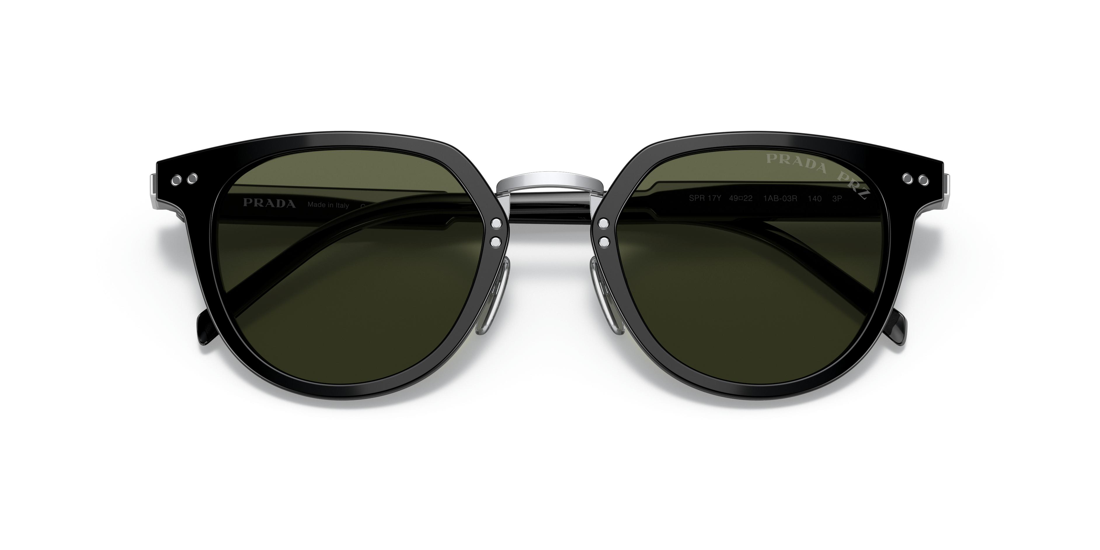 プラダ✳︎PRADA✳︎SPR17Y✳︎PR17YS Prada PR 17YS L (49 - 22) with Yellow lenses and Black frame