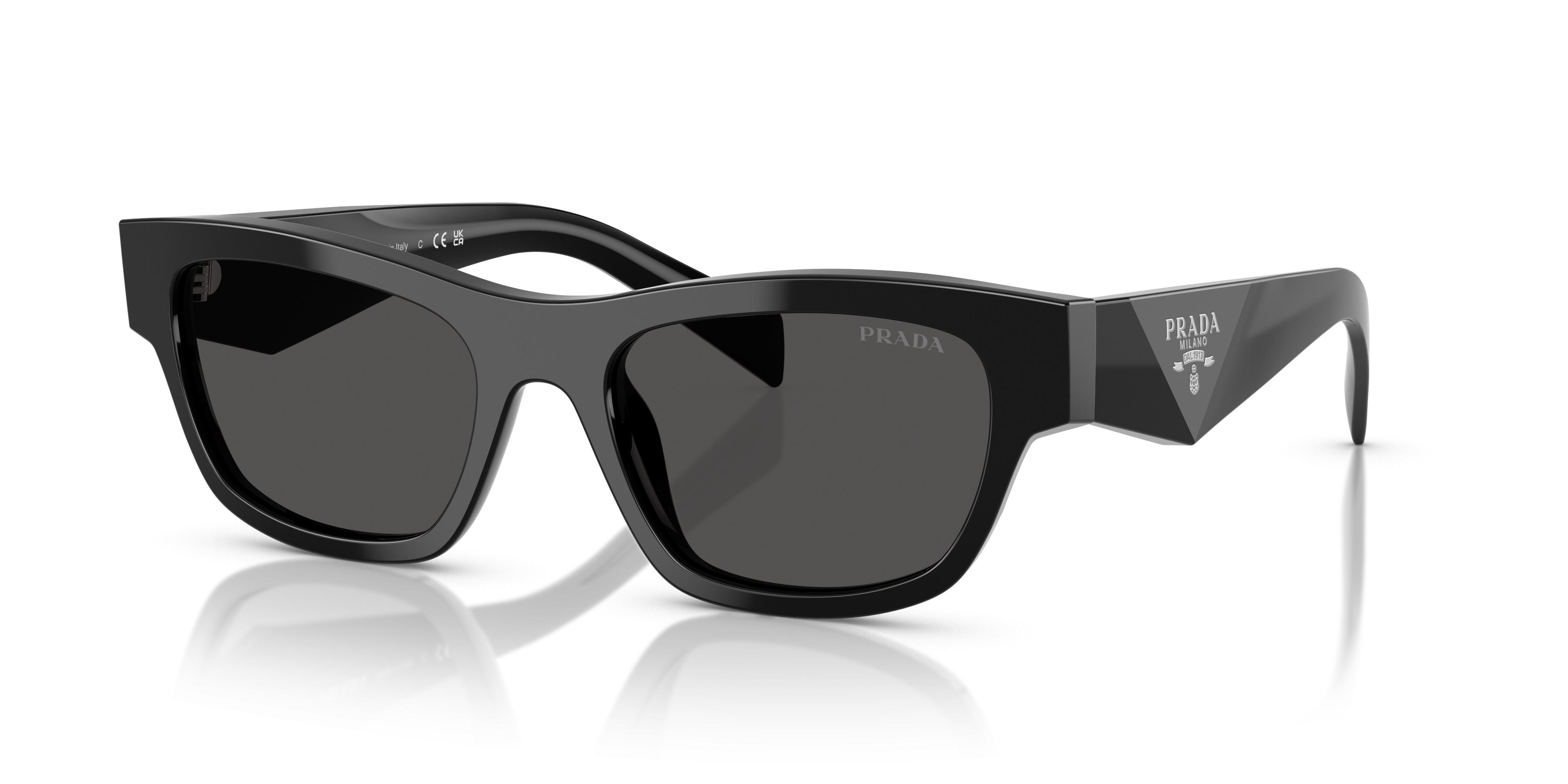 Black frame Prada Sunglasses Prada Black Big Sunglasses Frame SPR 04F 1AB-1A1 Oversized  main image 3