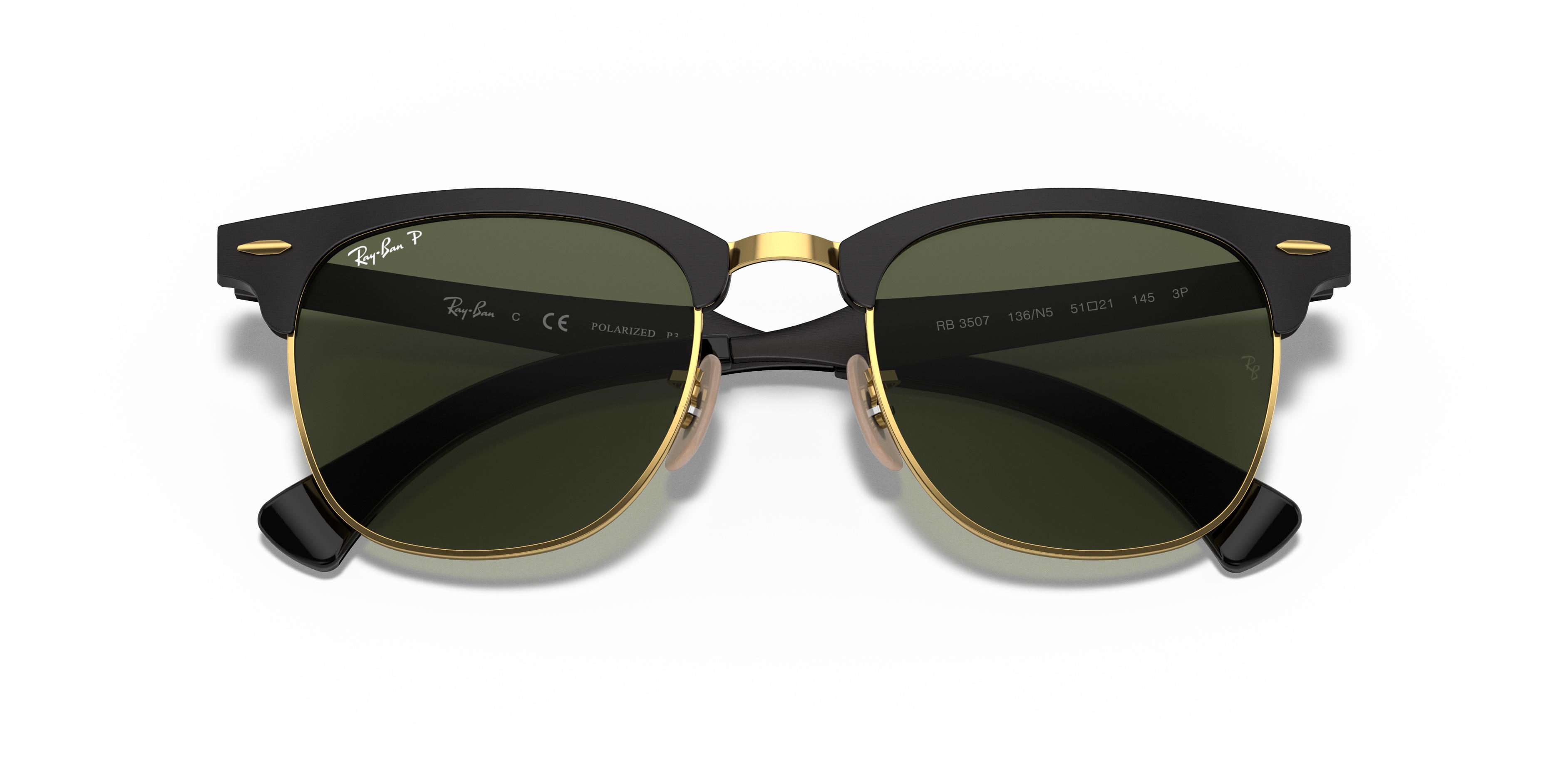 RB3507 CLUBMASTER ALUMINUM Sunglasses - Ray-Ban Authorized 