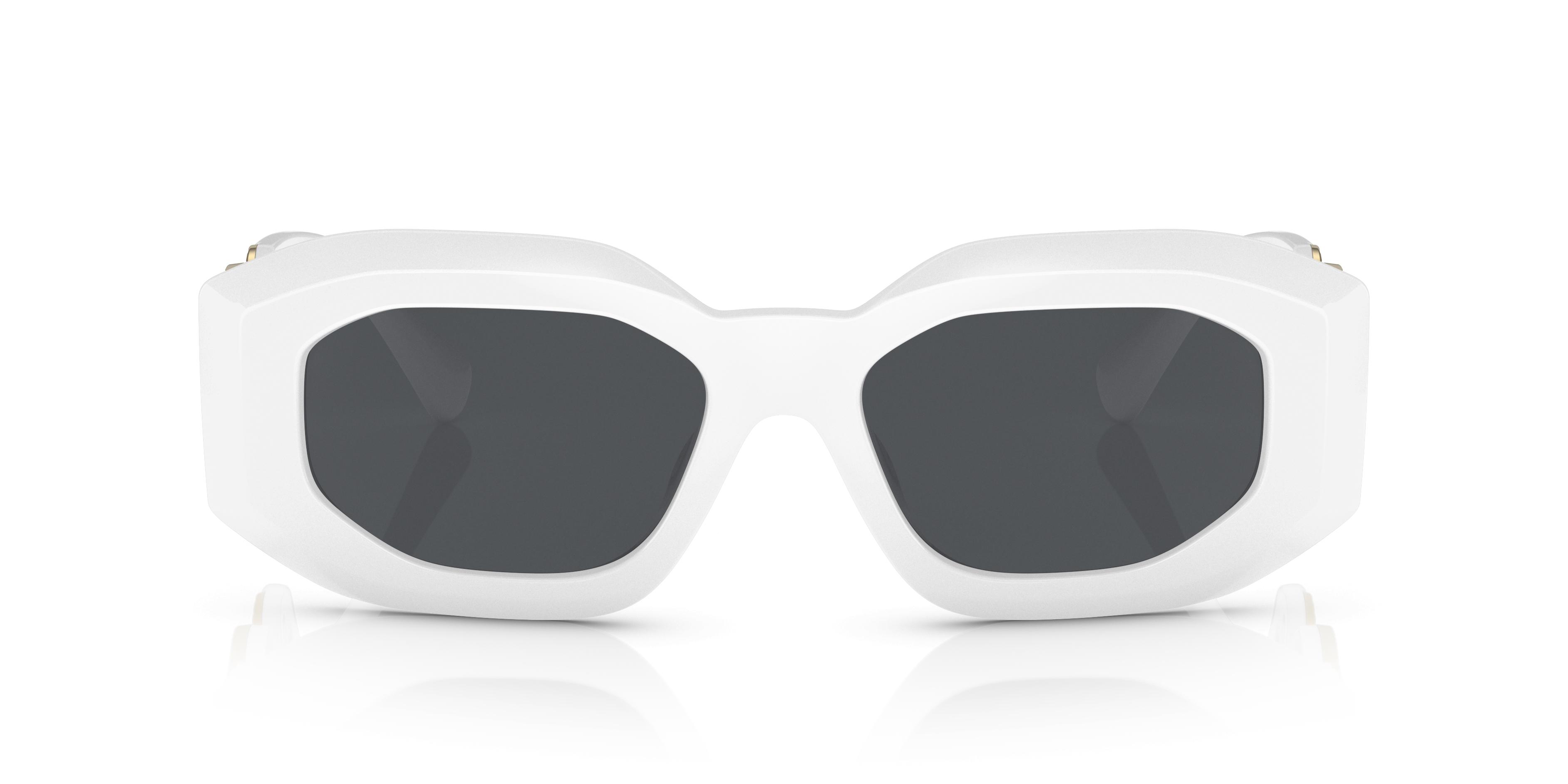Versace White and Gold Sunglasses VE4425U Amazon.com: Versace VE 4425U 314/87 Irregular Plastic White  main image 2
