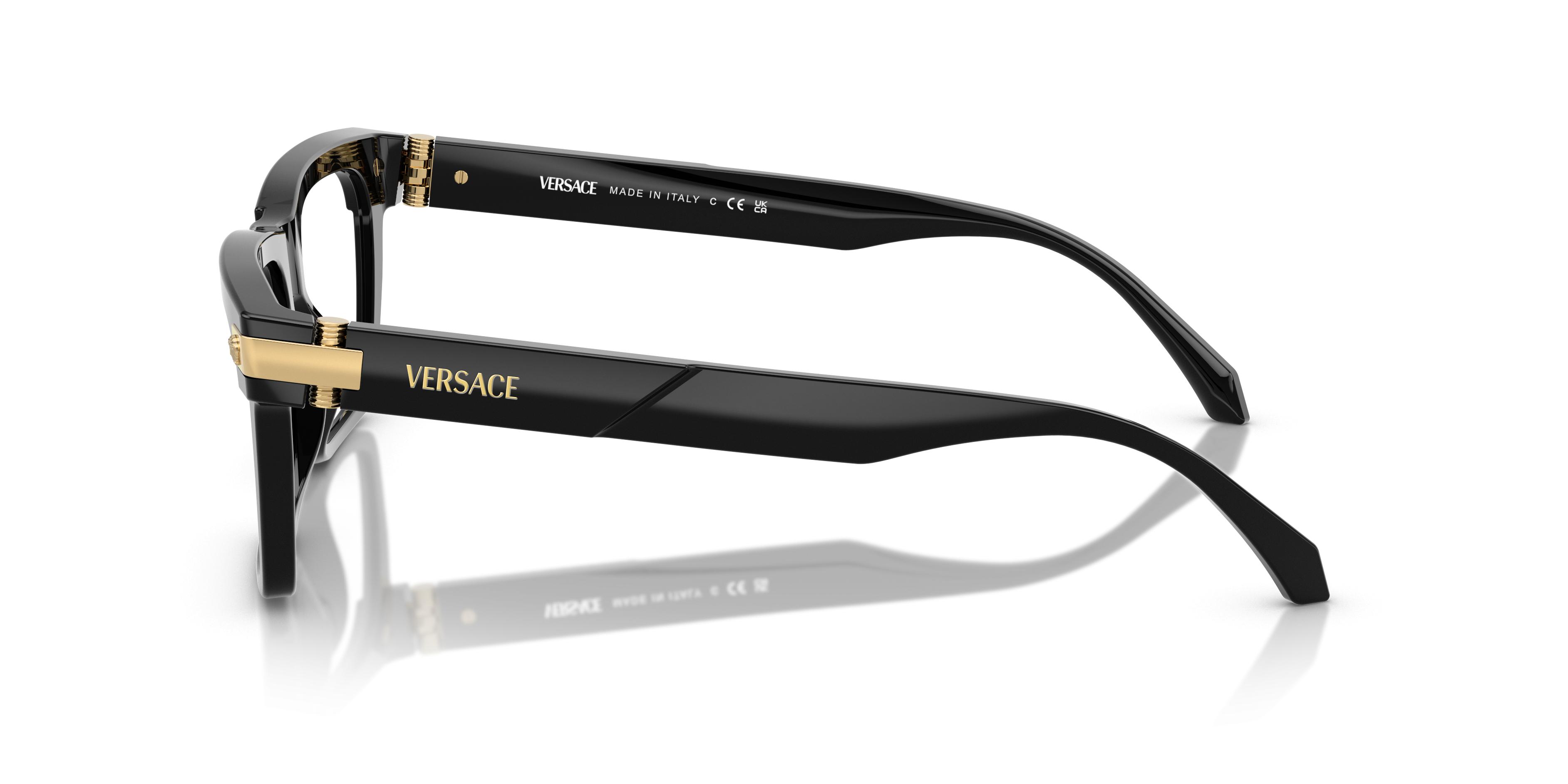 Versace Glossy Black Eyewear Sunglasses Versace VE2272 | Free Shipping | Glasses.com® main image 2