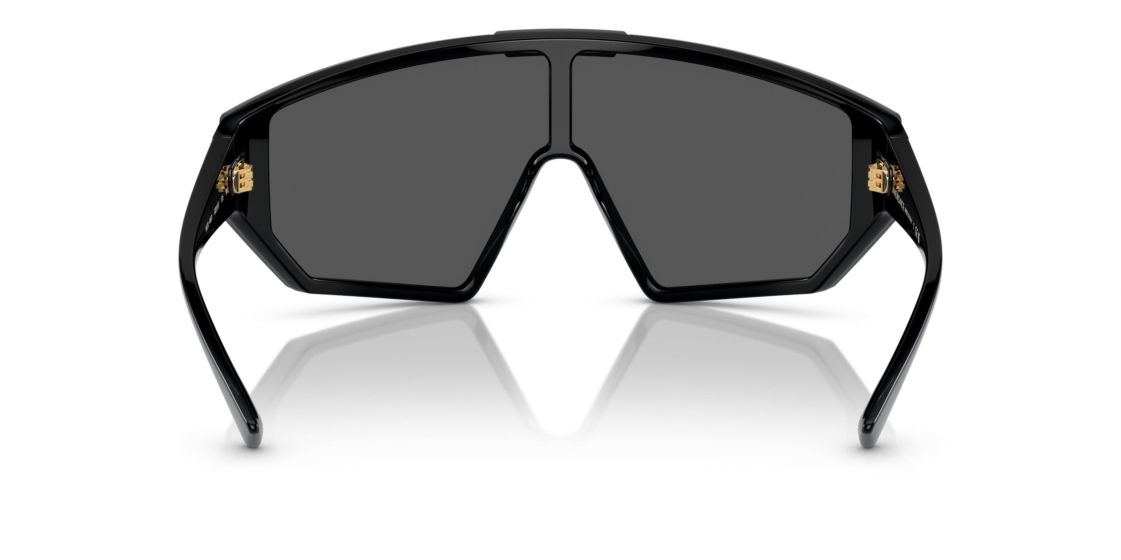 Versace VE4461 Sunglasses in Black Dark Grey Gold - Cool Frames display picture 3