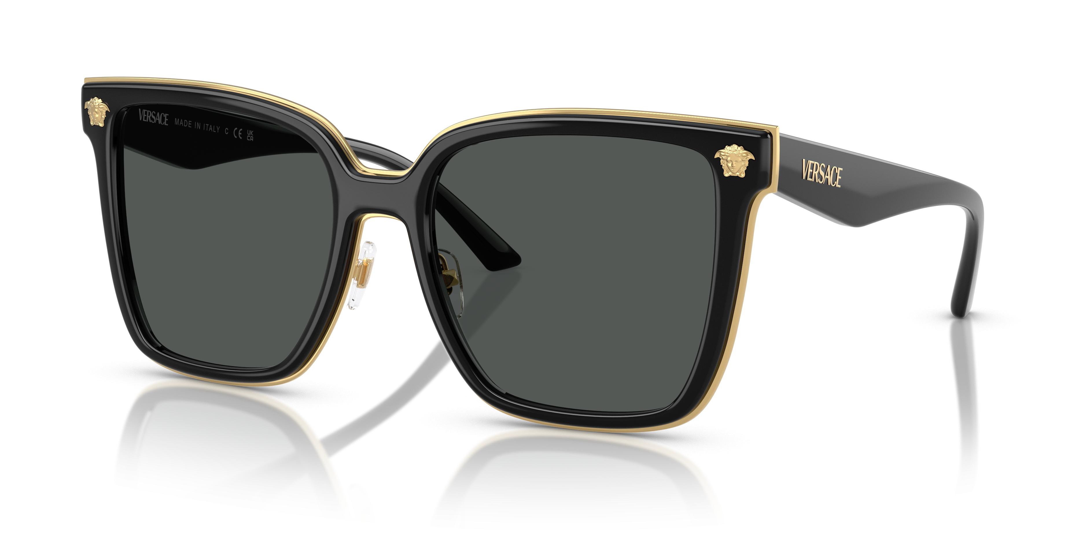 Versace Black Gradient Sunglasses Sleek Design VE2286 Sunglasses - Versace Authorized Retailer | coolframes  main image 3