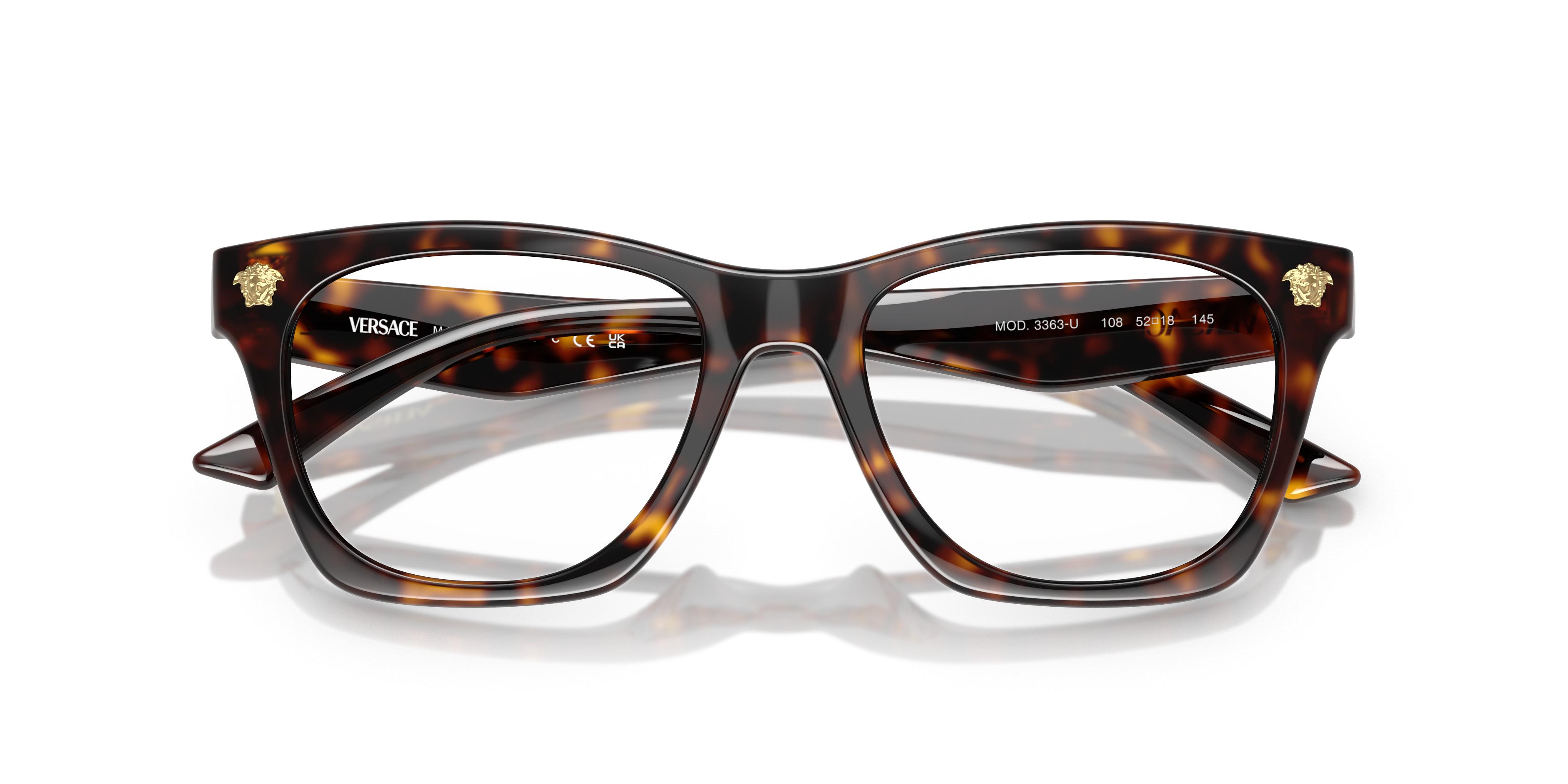 Versace EYEGLASSES VE3363U-148-52 New with case Versace VE3363U Eyeglasses | LensCrafters main image 2