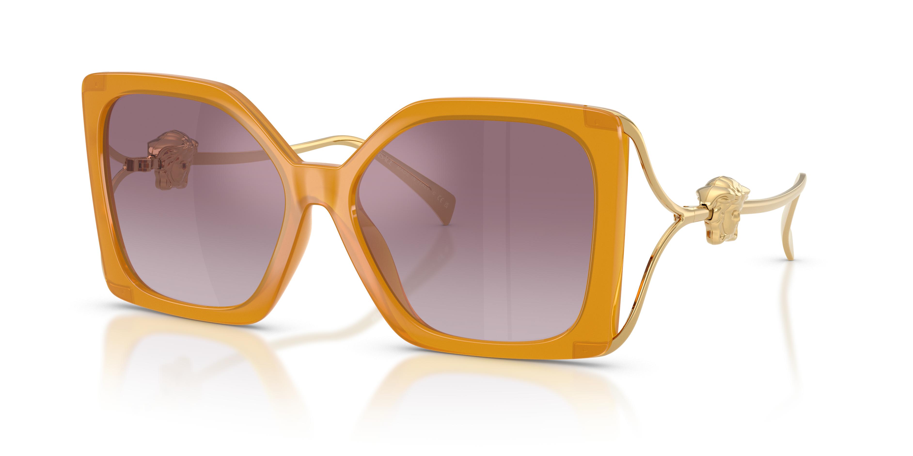 Versace VE4502U 108/87 Square Sunglasses – Havana/Gold/Grey Shop Versace VE4502U Sunglasses Havana/Dark Grey | Afterpay main image 3