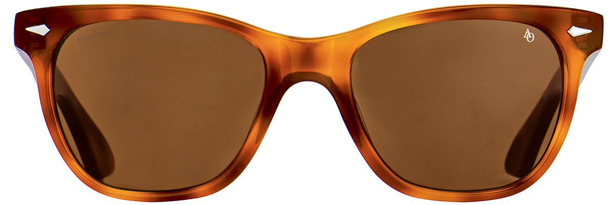 American Optical Saratoga Sunglasses | #6 Brown Demi Frame | True-Color Grey Lenses | Polarized Or Frame Only