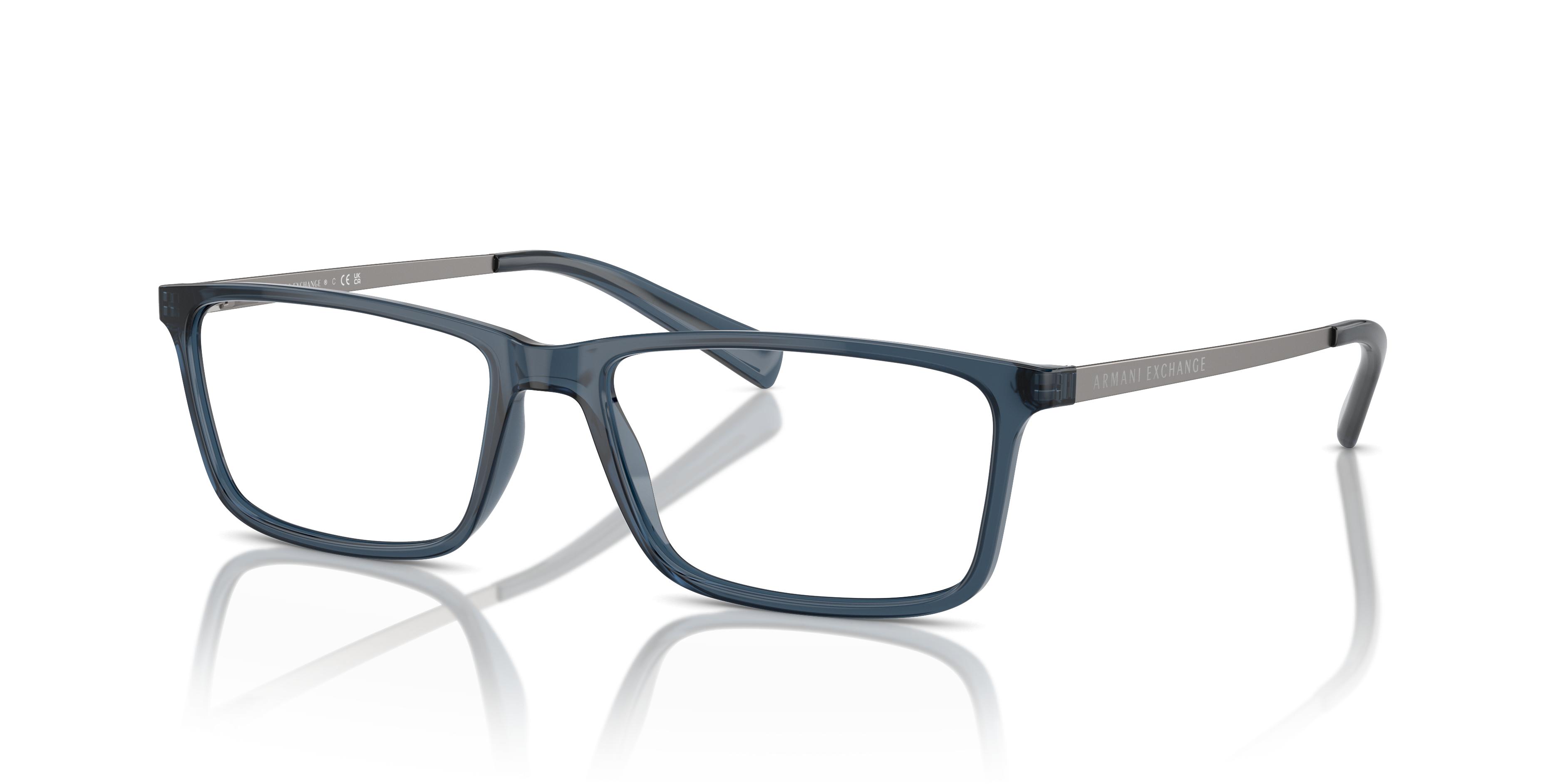 アクセサリー OZAWA 7x7x7x7 ARMANI EXCHANGE™ AX3027 Rectangle Eyeglasses | EyeOns.com