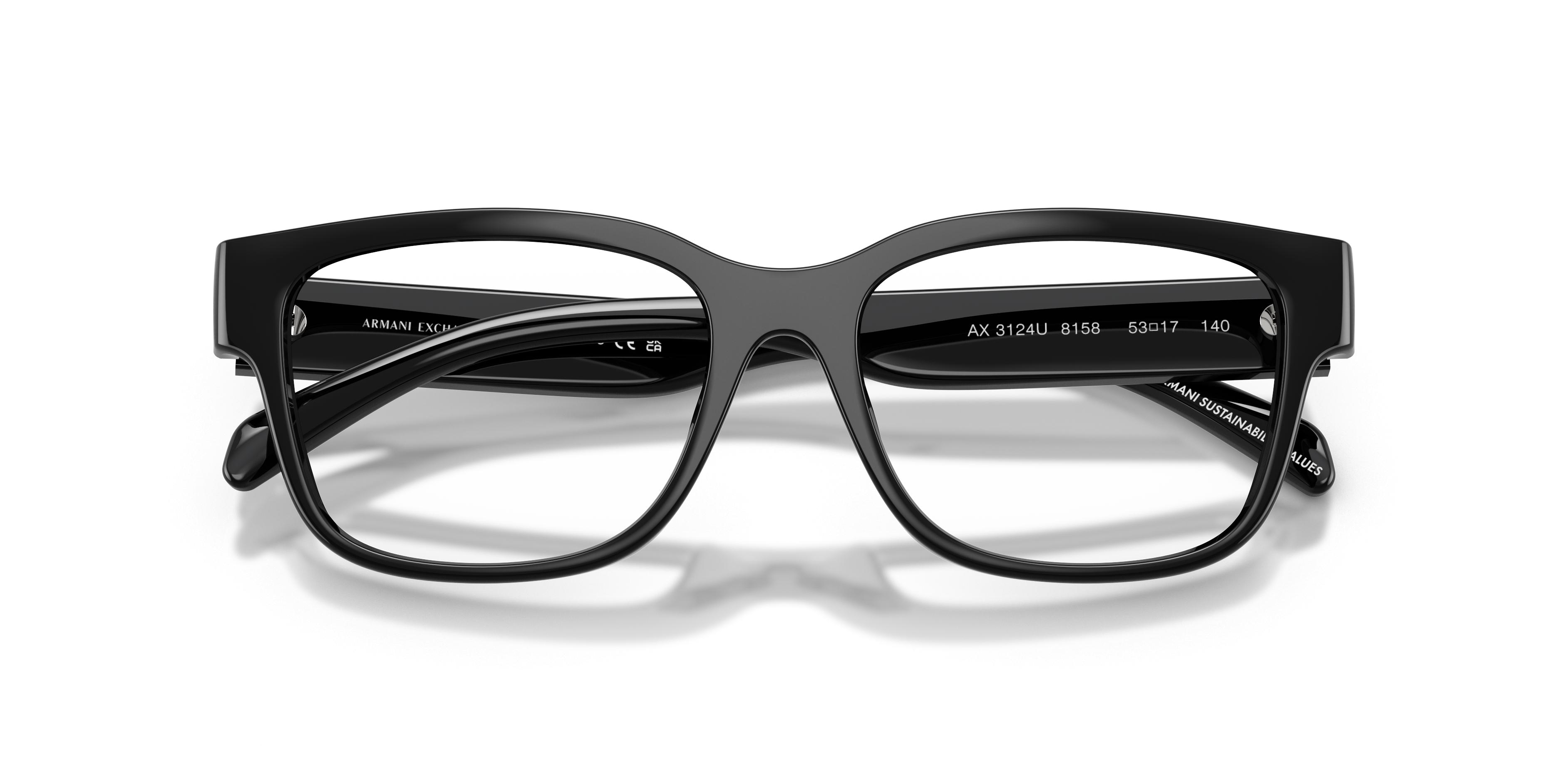 AX3124U Eyeglasses - Armani Exchange Authorized Retailer
