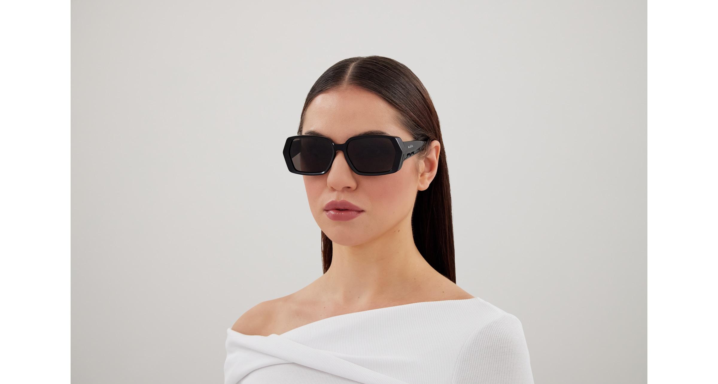 ?️ New Azzedine Alaïa AA0059S 002 Sunglasses - Ivory Frame, Grey Lenses Buy Azzedine Alaïa sunglasses online - shipped worldwide  main image 2