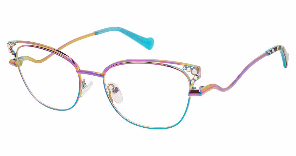 Pink Betsey Johnson glasses #BetseyJohnsonEyewear Betsey Johnson Glow Up Eyeglasses - main image 4
