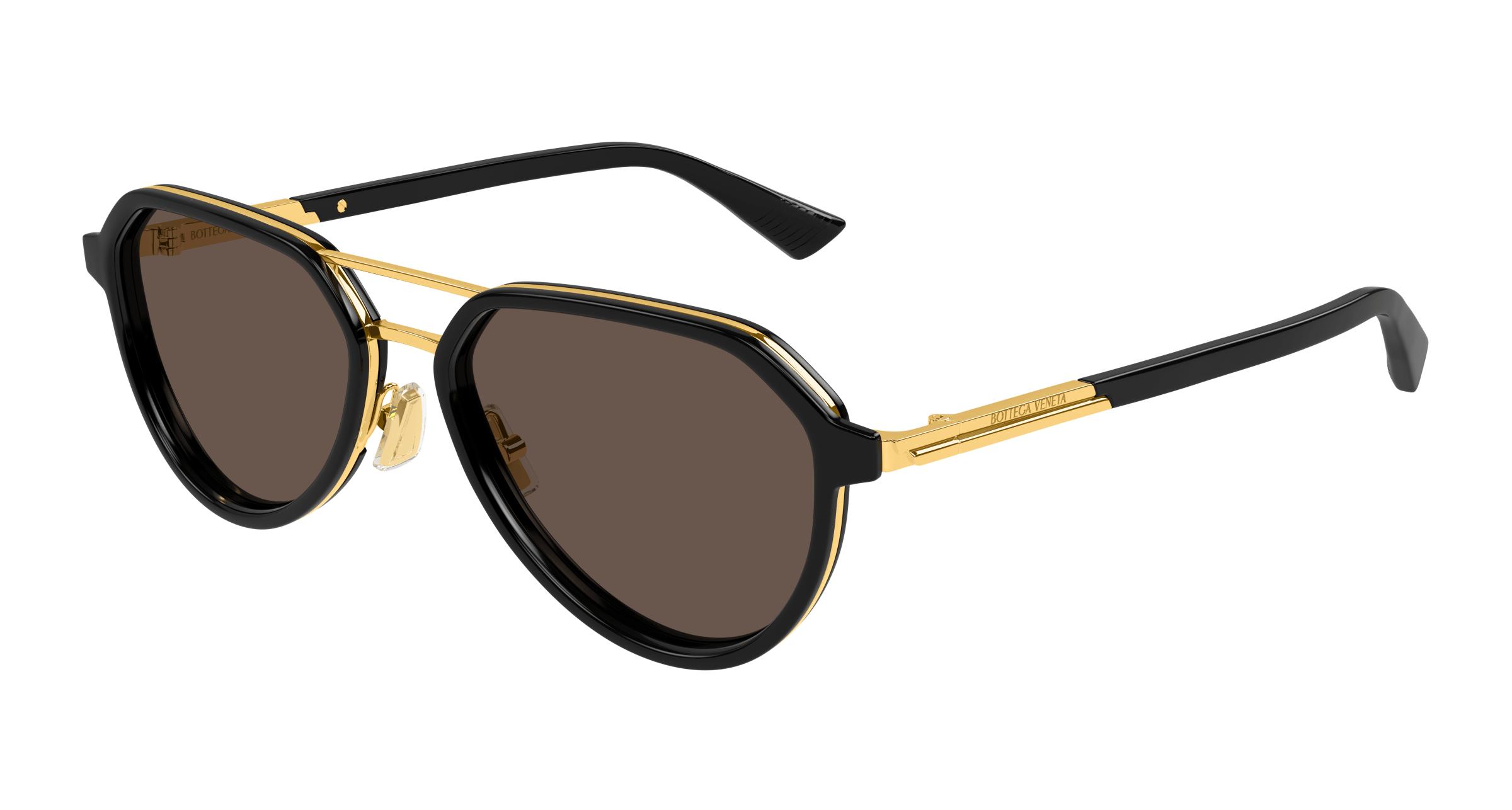 Bottega Veneta Black Sunglasses with Brown Lenses Bottega Veneta BV1212S Sunglasses | LensCrafters main image 4