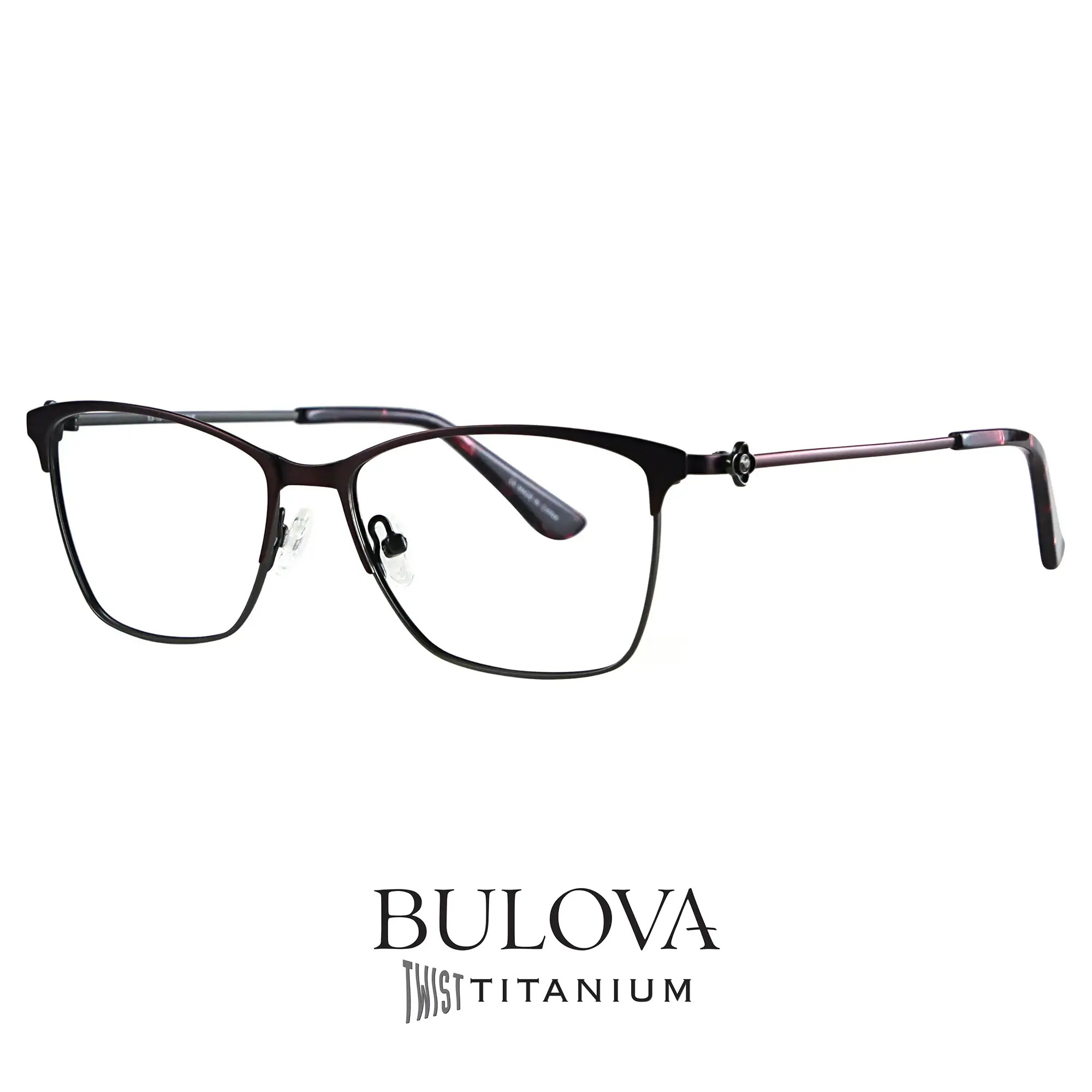Women\'s Bulova Victoria Falls Glasses Frames. Wine With Metallic Rainbow Design. Bulova Women Eyeglass Frames for sale | eBay main image 4