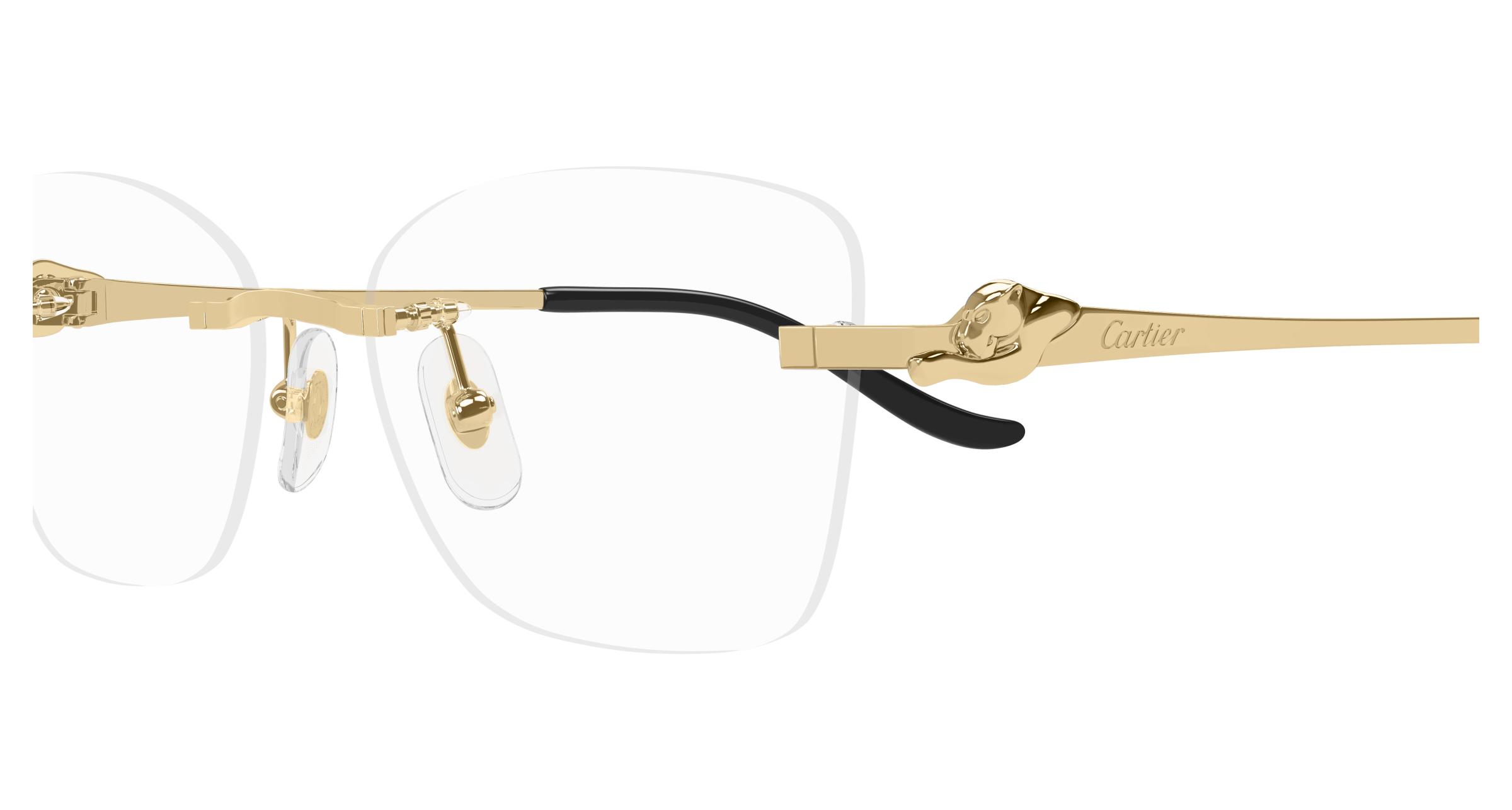 Authentic Cartier Frames CT0046S Authentic Cartier C Decor - 56-18 White Horns  main image 4