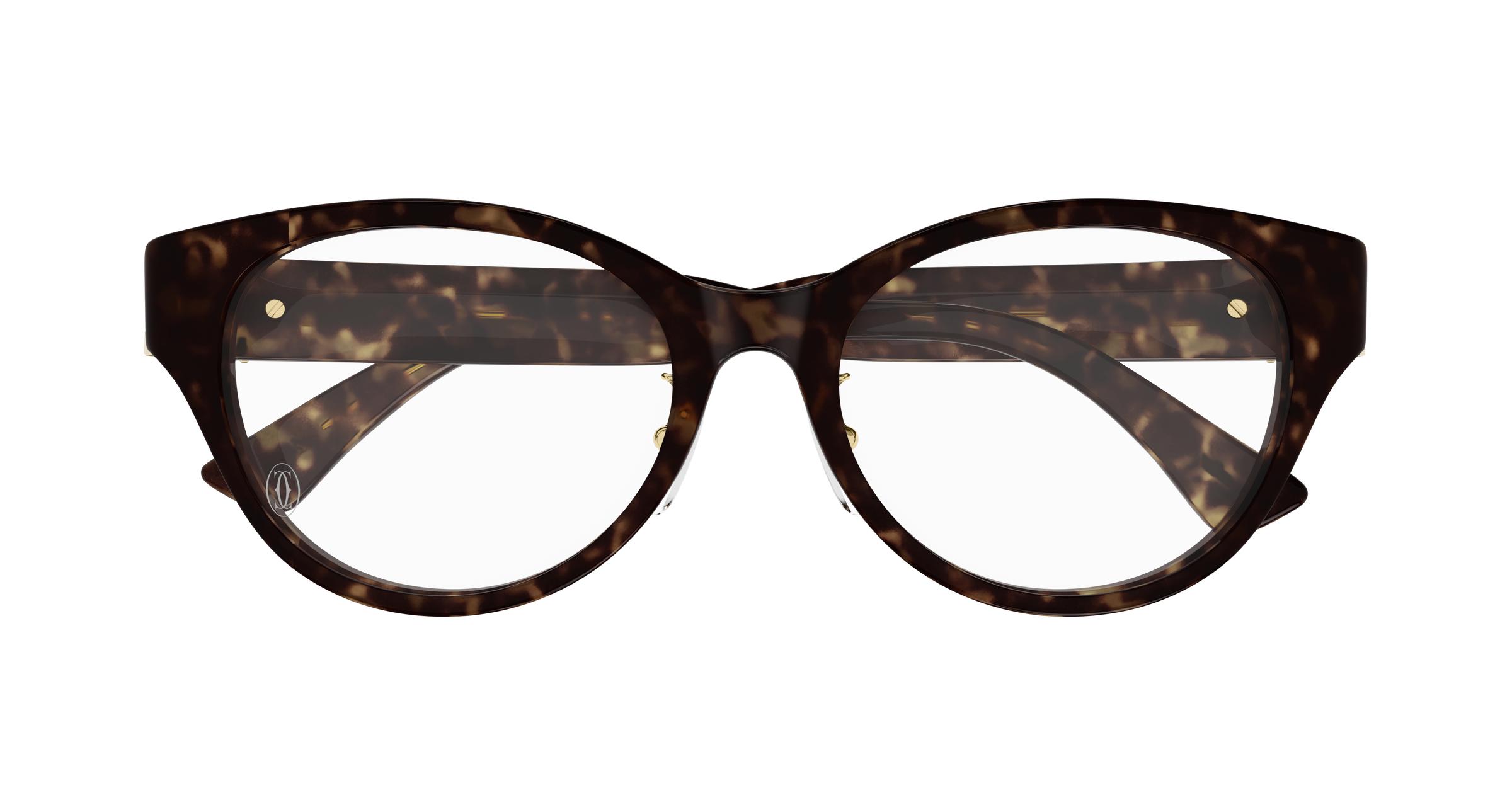 Cartier Soft Cat Eye Brown Tortoise Frames Buy Cartier Double  main image 4