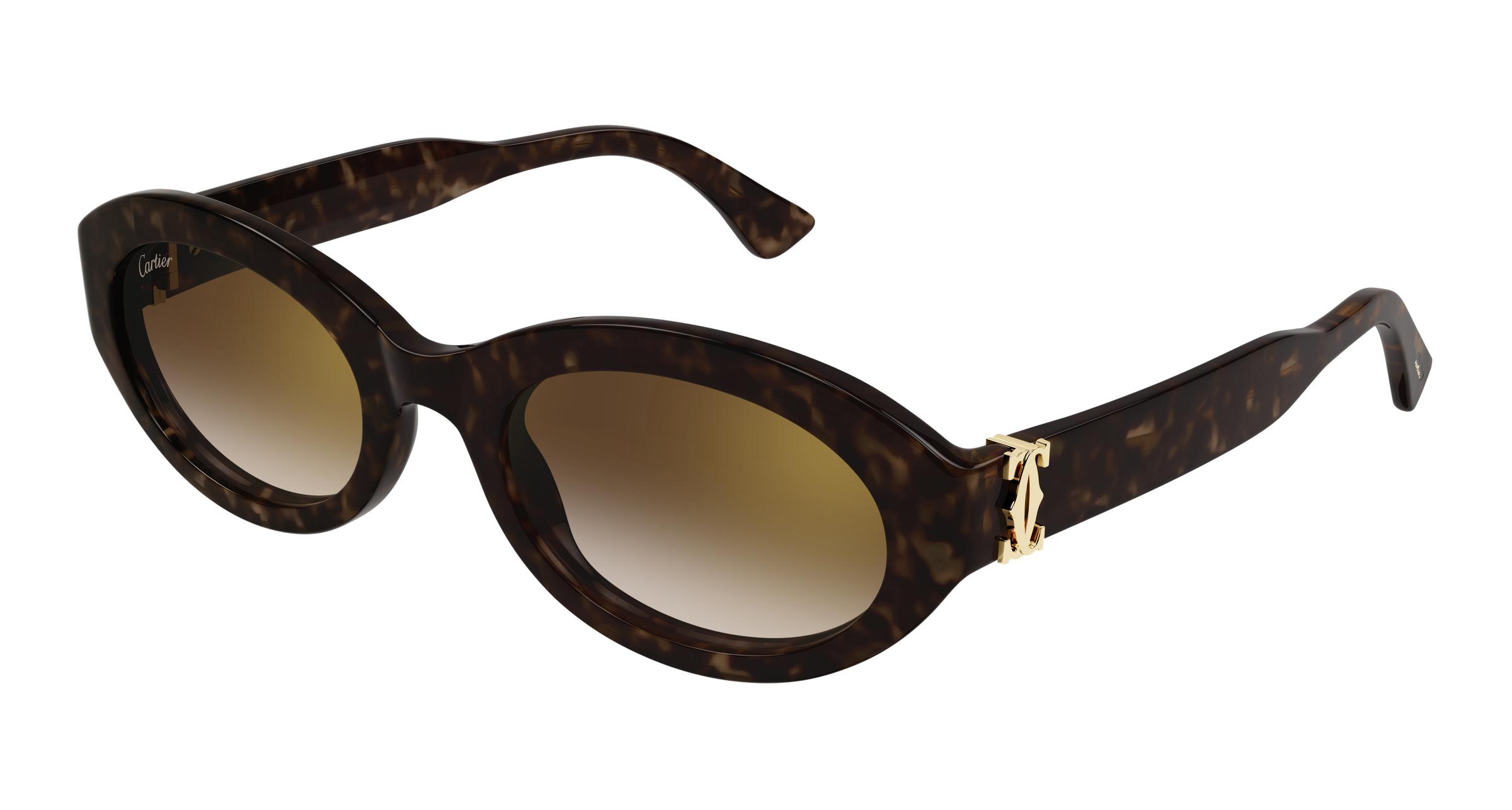NEW authentic Cartier Havana gold and black sunglasses CARTIER Panthère de Havana/Gold Women main image 2