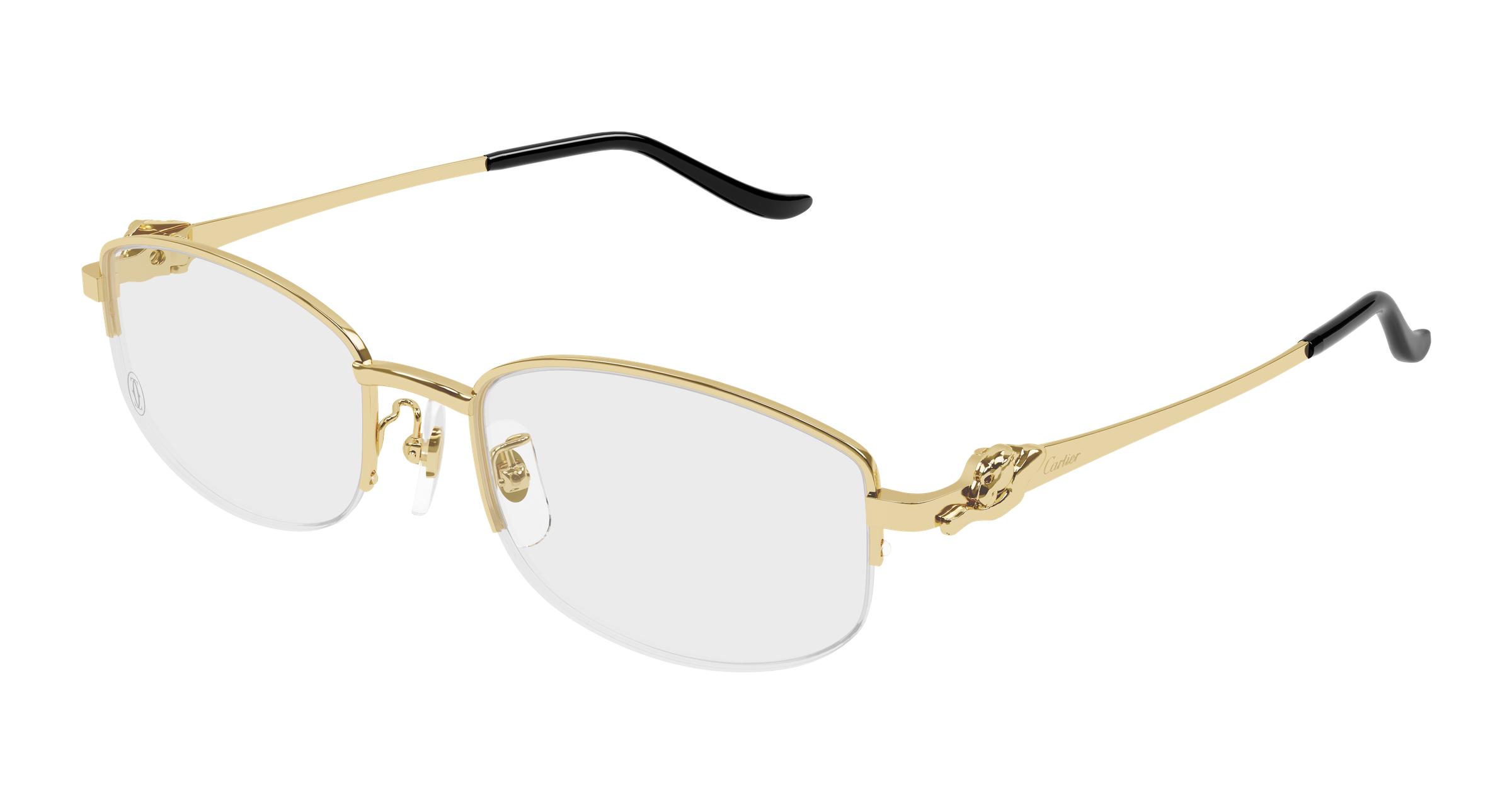 Cartier Eyeglasses Vintage Cartier CT0464O 004 Eyeglasses Shiny Gold - eye-oo.com main image 2