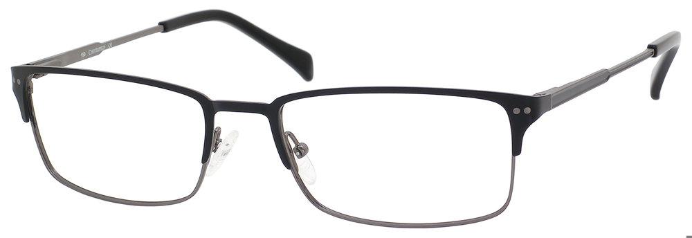 Chesterfield Rectangle Unisex Black Acetate Frame Chesterfield CH77XL Eyeglasses | FramesDirect.com main image 3
