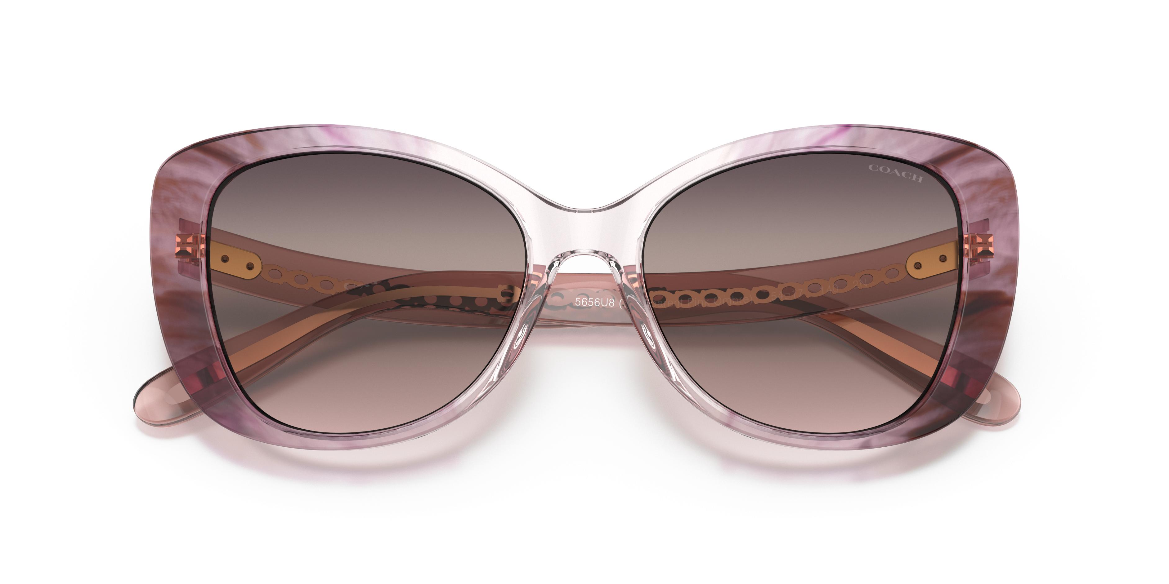 Coach HC8322 Sunglasses COACH HC8322 C6183 56553C transparent blue ombré 54/17-140  main image 2