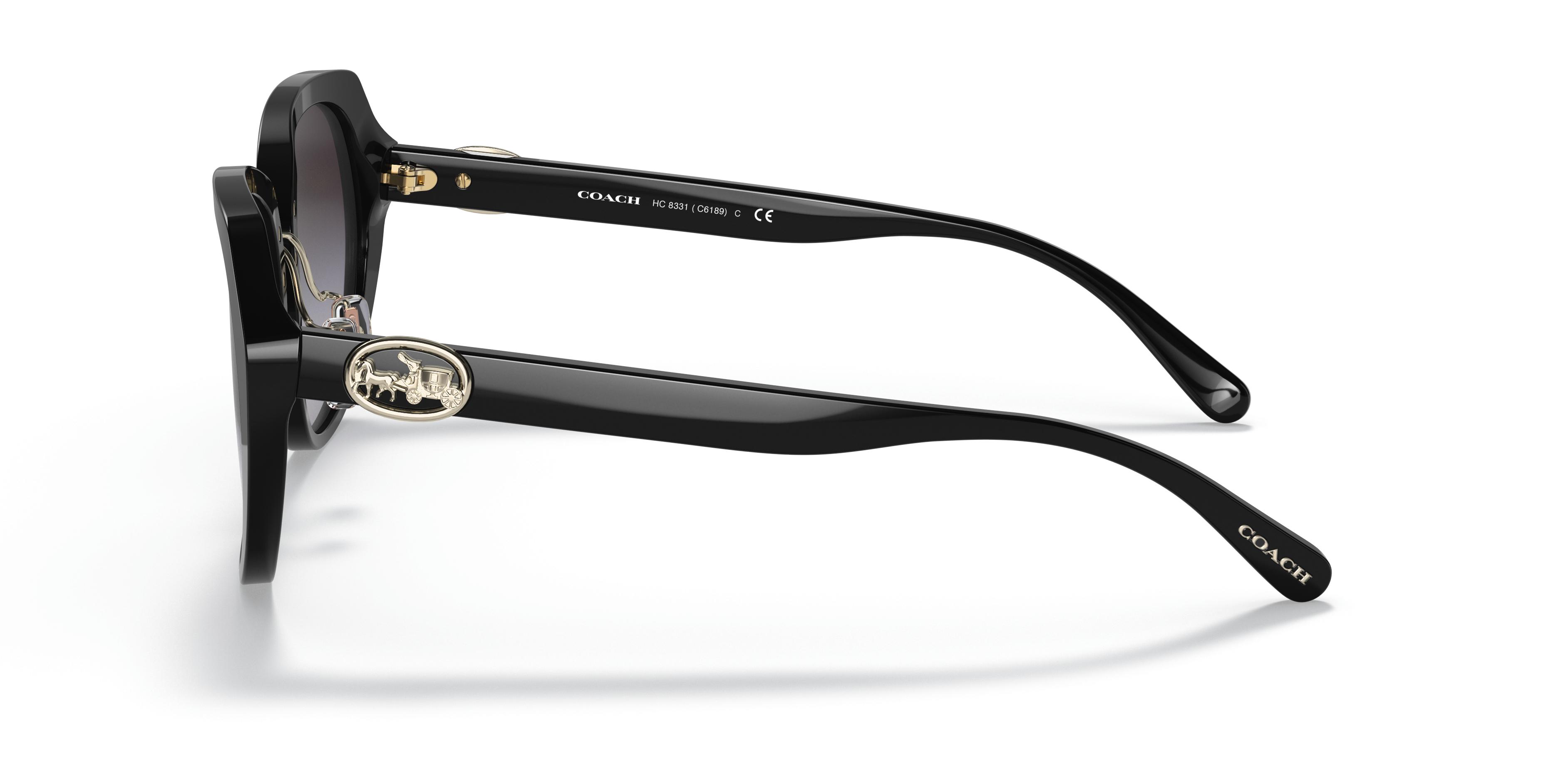 Coach 50028G (Black) 55-20-145 3N HC8331 (C6189) T Sunglasses HC8331 C6189 Sunglasses - Coach Authorized Retailer  main image 4