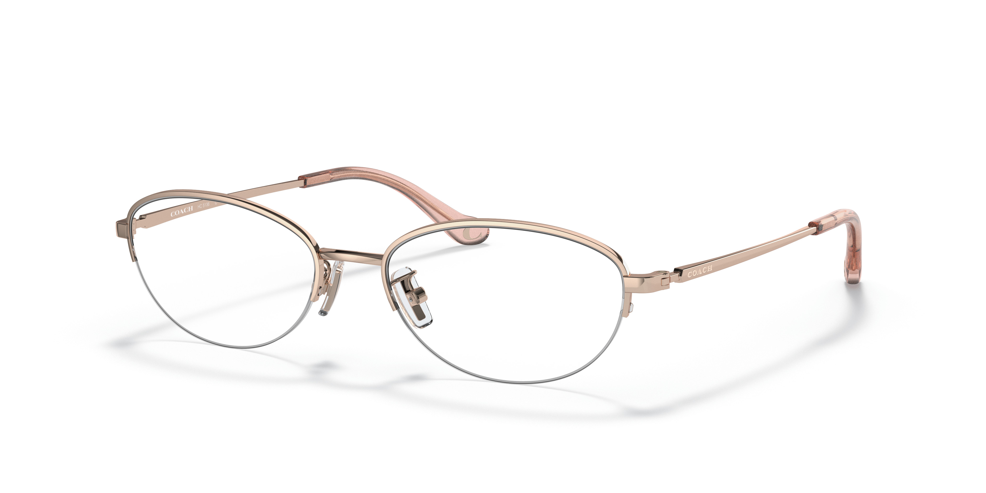 Coach HC5136 9331 Eyeglasses – Shiny Rose Gold Metal Frame 53-17-140 Coach Glasses - HC 5136 | Vision Express main image 4