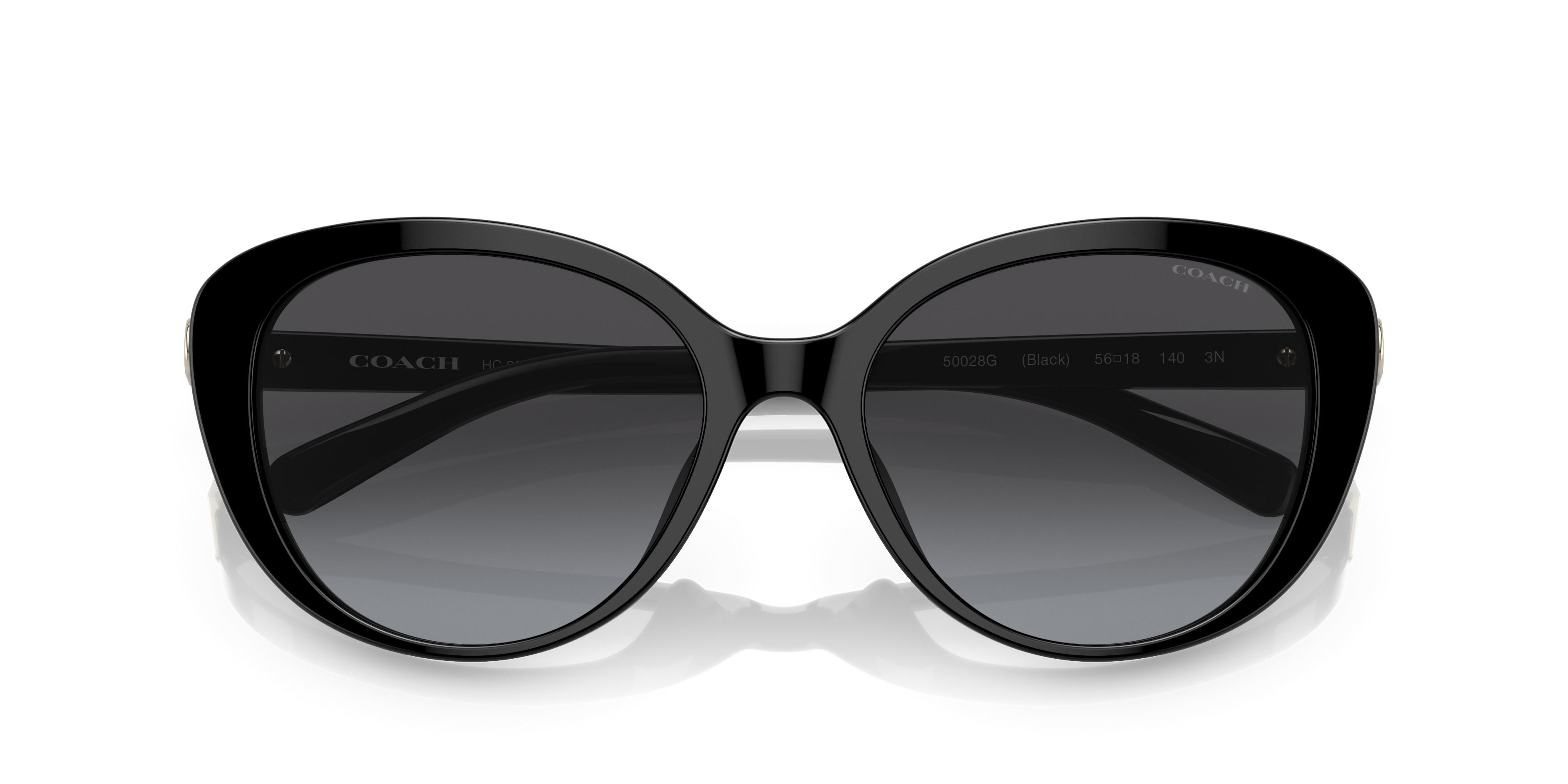 Coach sunglasses Drea Black.
Tan interior outline. HC8348U CD479 Sunglasses - Coach Authorized Retailer  main image 2