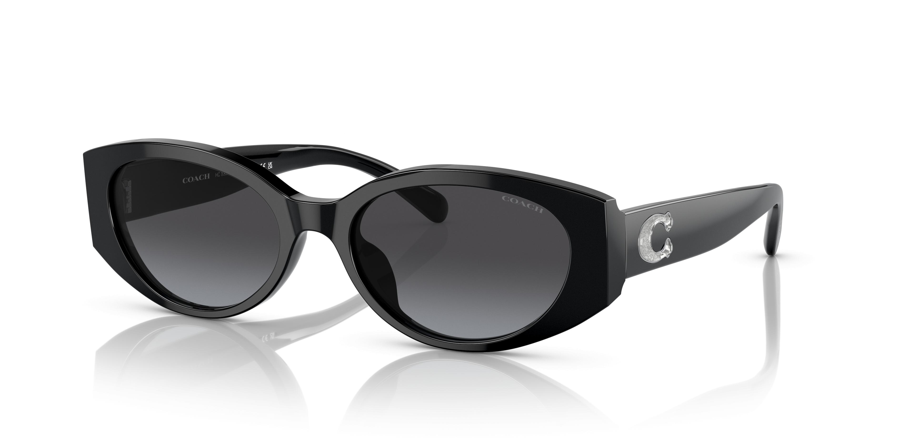 Coach Black Sunglasses with Silver Accents Coach L1147 HC8295 5002/8G Sunglasses - US main image 4
