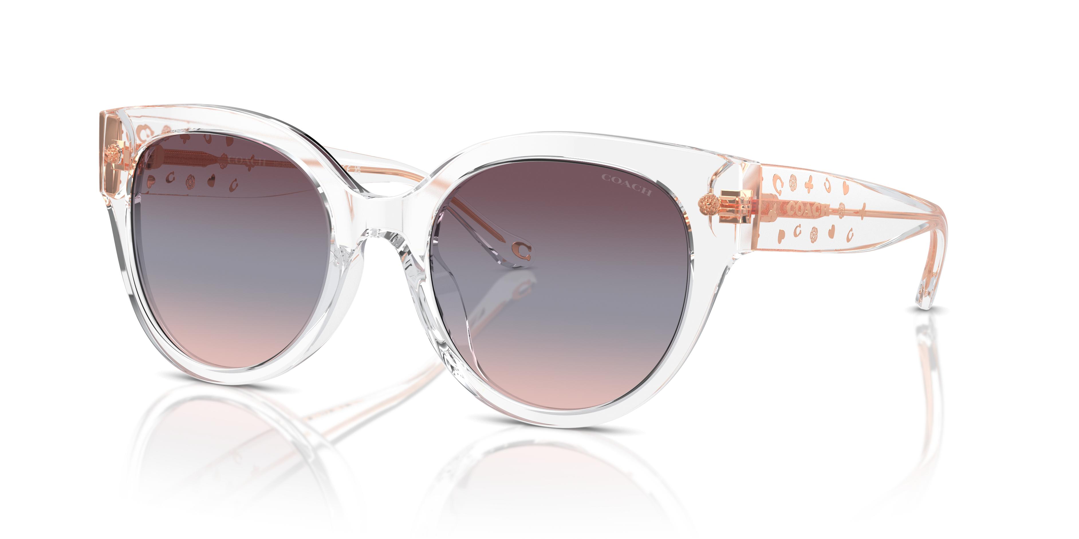 Coach Pink Gradient Sunglasses with Silver Frame Coach Women main image 3