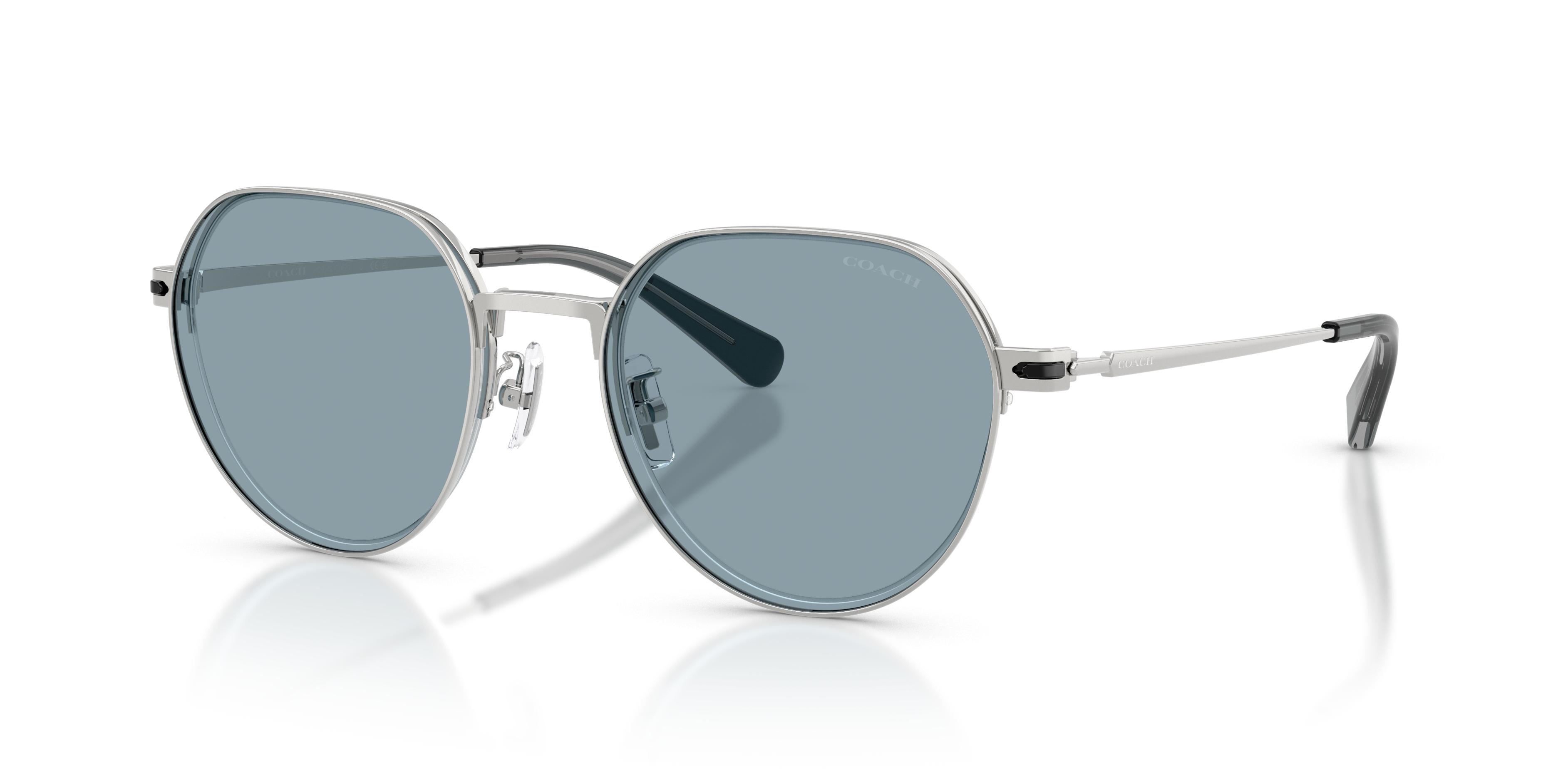 Coach Silver Sunglasses with Brown Case Coach HC7186 CDP37 L (57 - 16) with Grey lenses and Silver  main image 2