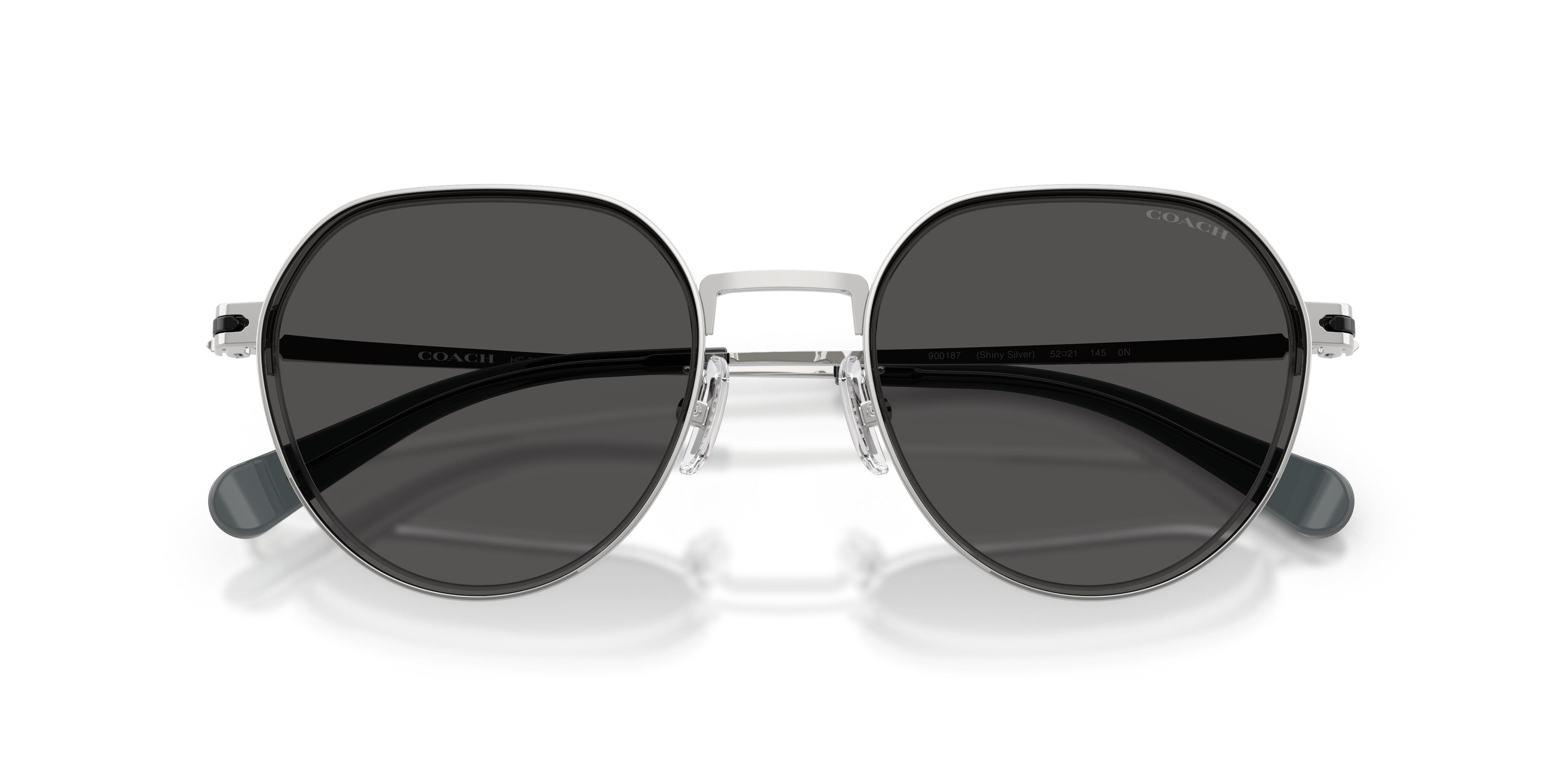 Coach Black and Silver Braided Temple Sunglasses HC8349U CD481 Sunglasses - Coach Authorized Retailer  main image 2