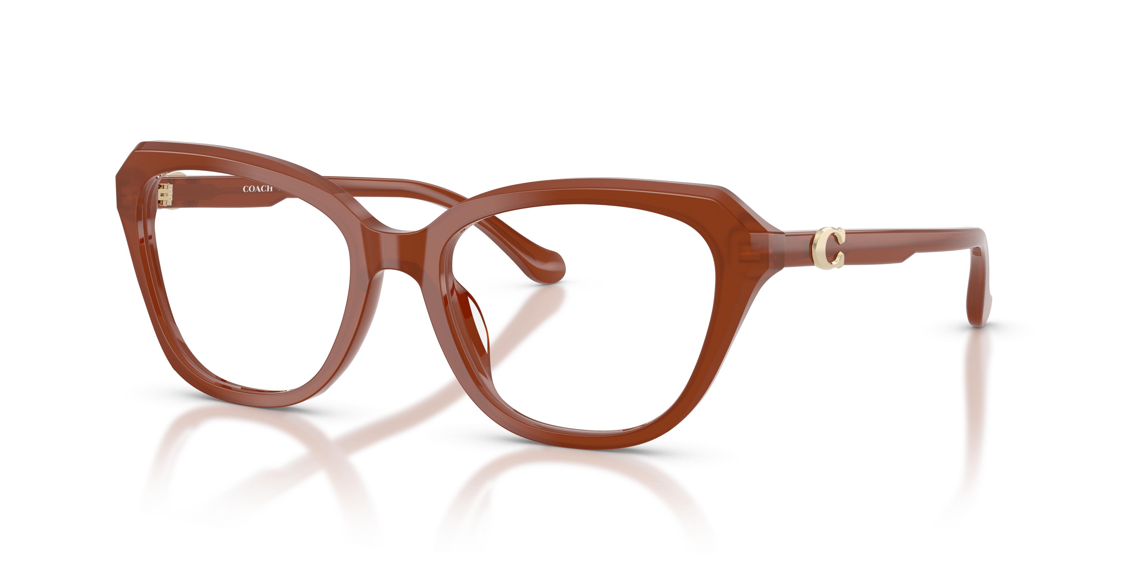Coach Elegant Brown Eyeglasses Coach Coach Glasses in Brown/Tan | Target Optical main image 3
