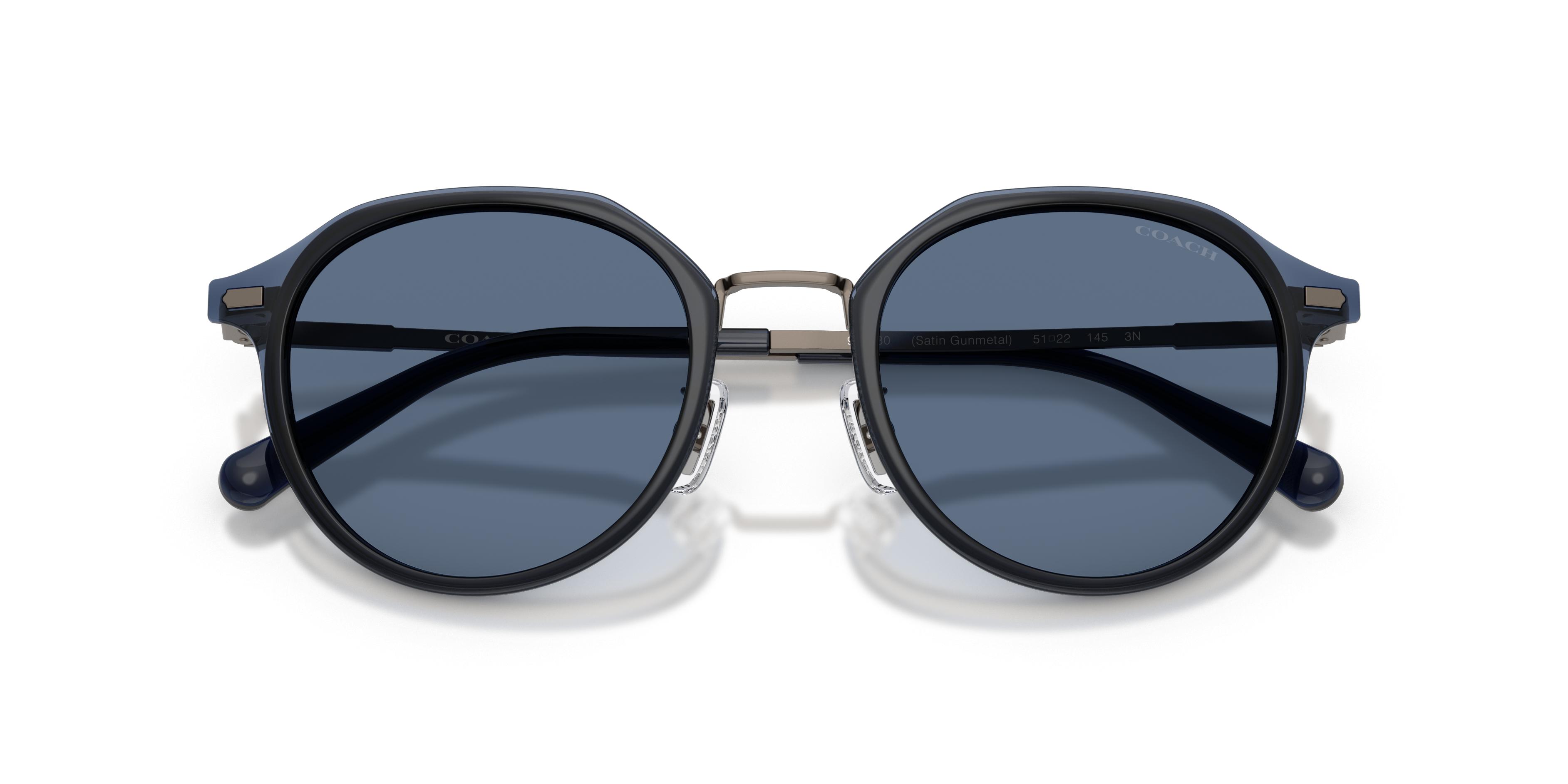 Coach unisex Sunglasses, gunmetal Coach HC7101B HC/7101/B 900436 Shiny Gunmetal Fashion Square  main image 3