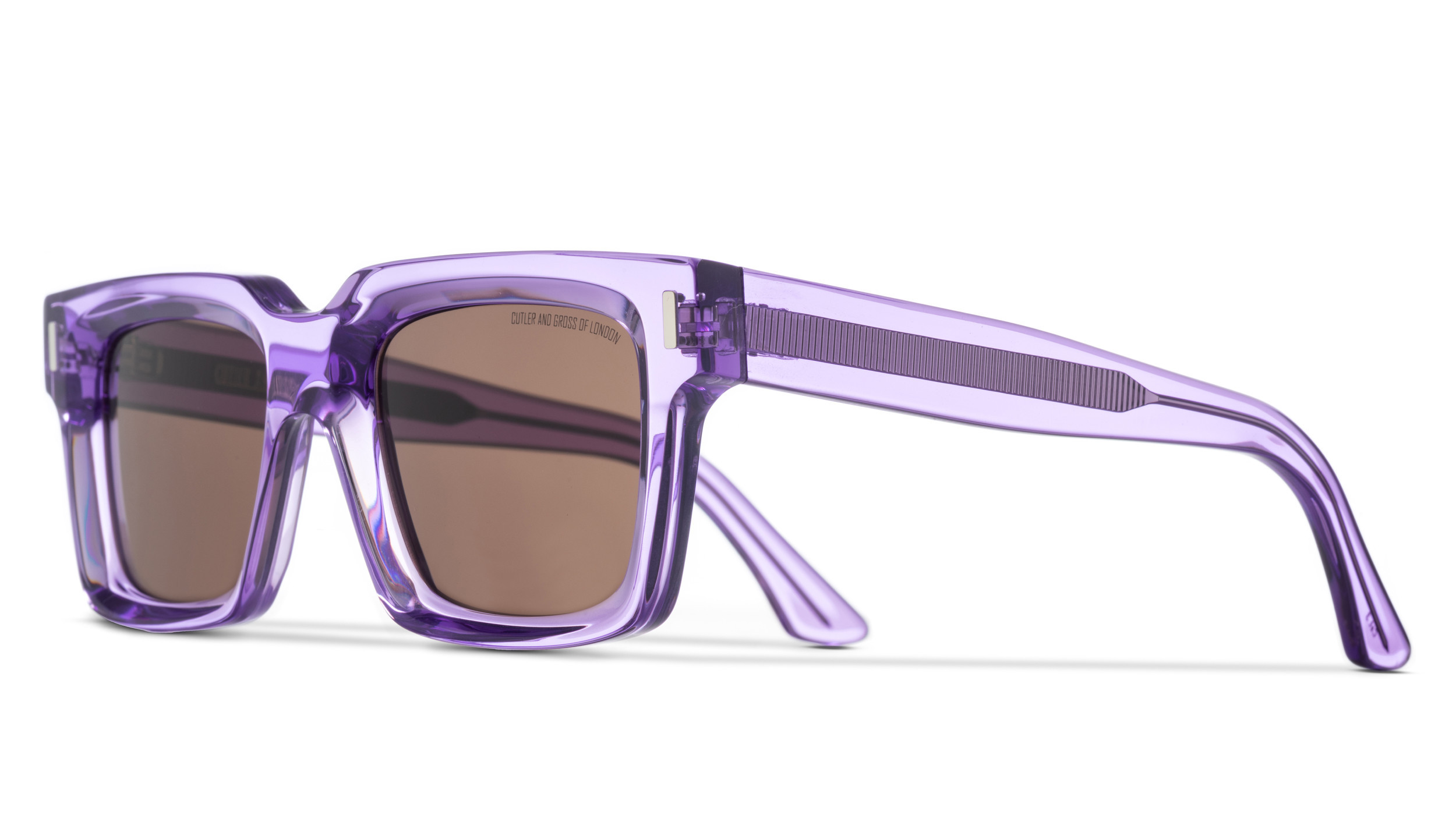 NEW CUTLER AND GROSS CG0734S 009 HAVANA PURPLE UNISEX SUNGLASSES Cutler and Gross - GR01 Sunglasses | Specs Collective main image 2