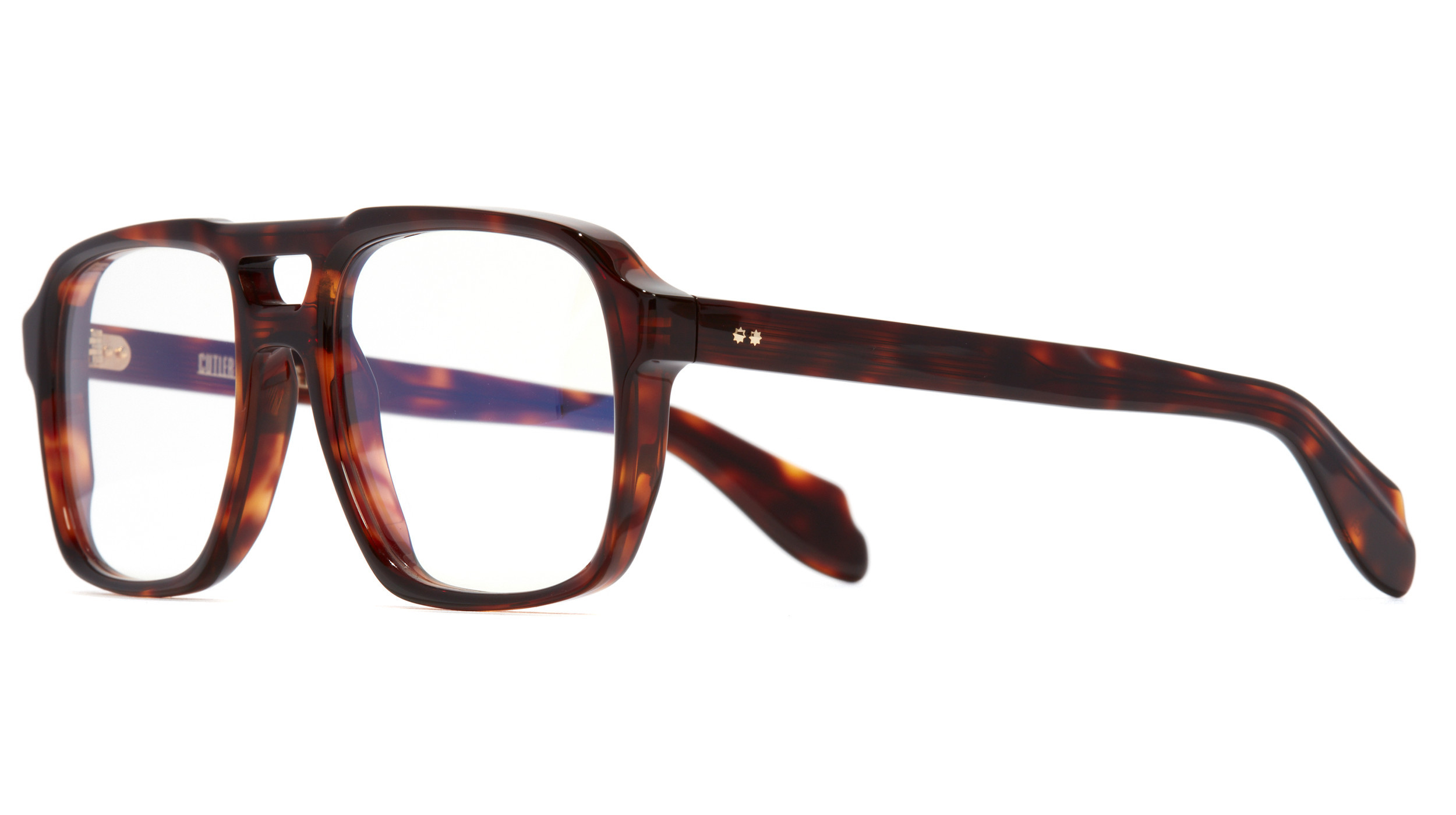 NEW CUTLER AND GROSS CGOP136555 003 UNISEX BLACK HAVANA EYEGLASSES CGOP978256 Eyeglasses - Cutler and Gross Authorized Retailer  main image 3