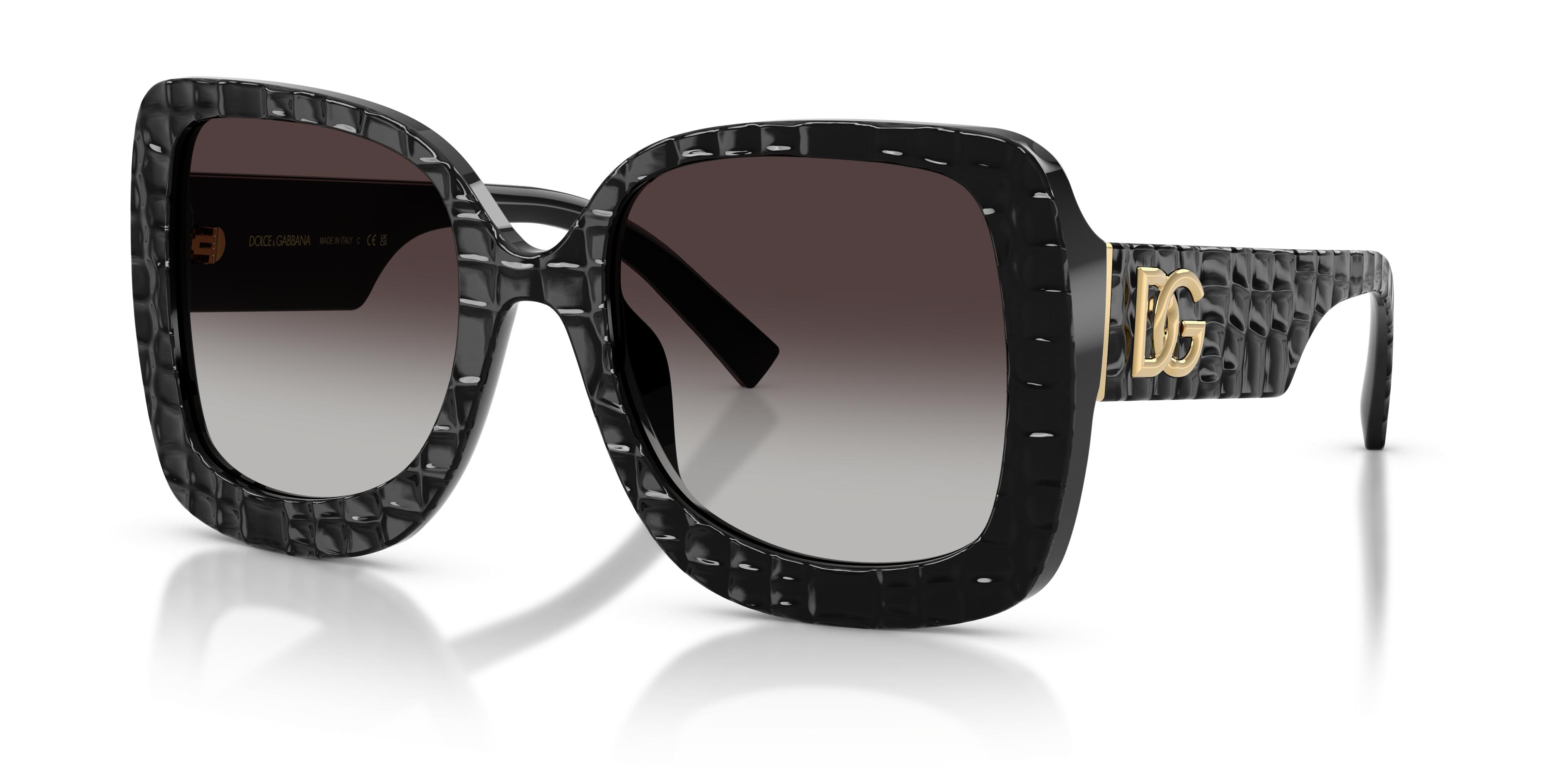 Dolce & Gabbana Textured Sunglasses Buy Dolce & Gabbana DG Motif Square Sunglasses Online  main image 2