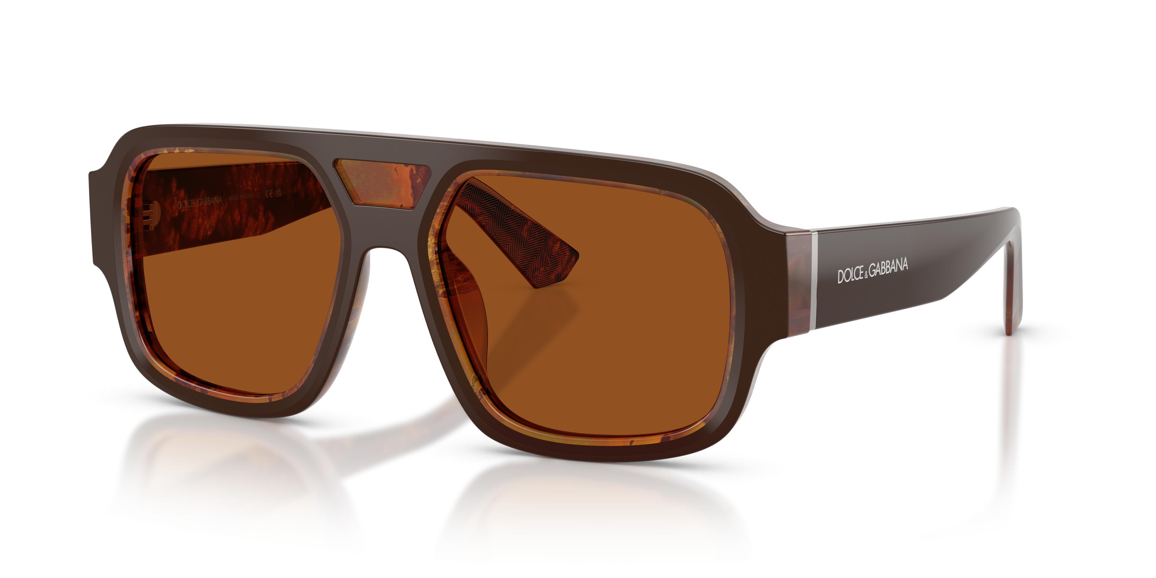 Dolce and Gabbana brown sunglasses Dolce & Gabbana 6024 698 73 110 – Vintage Frames Company main image 4