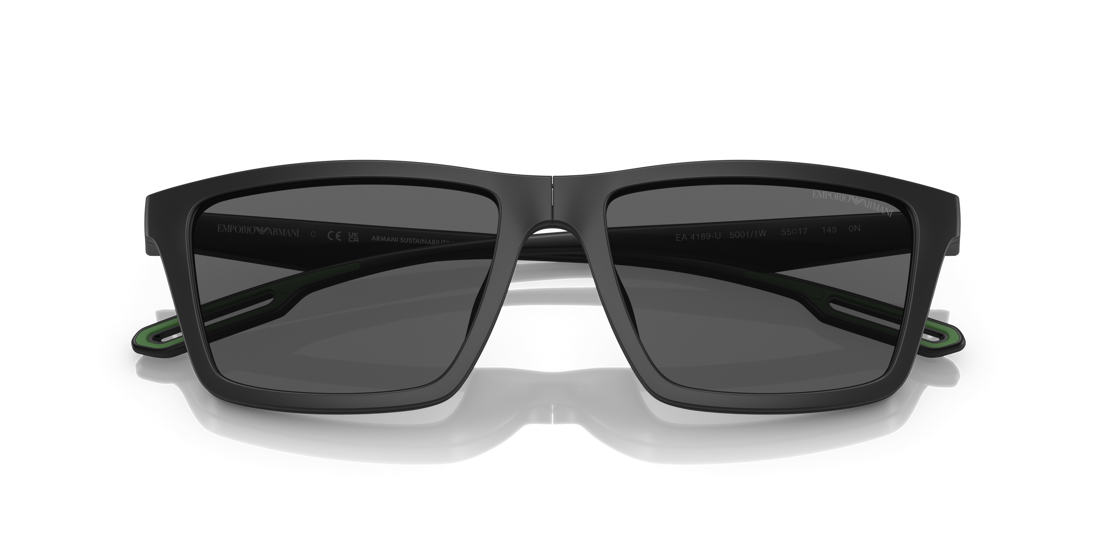 Emporio Armani Sunglasses with Black and Neon Yellow Frame Giorgio Armani AR8207 6084/85 Sunglasses - US main image 2