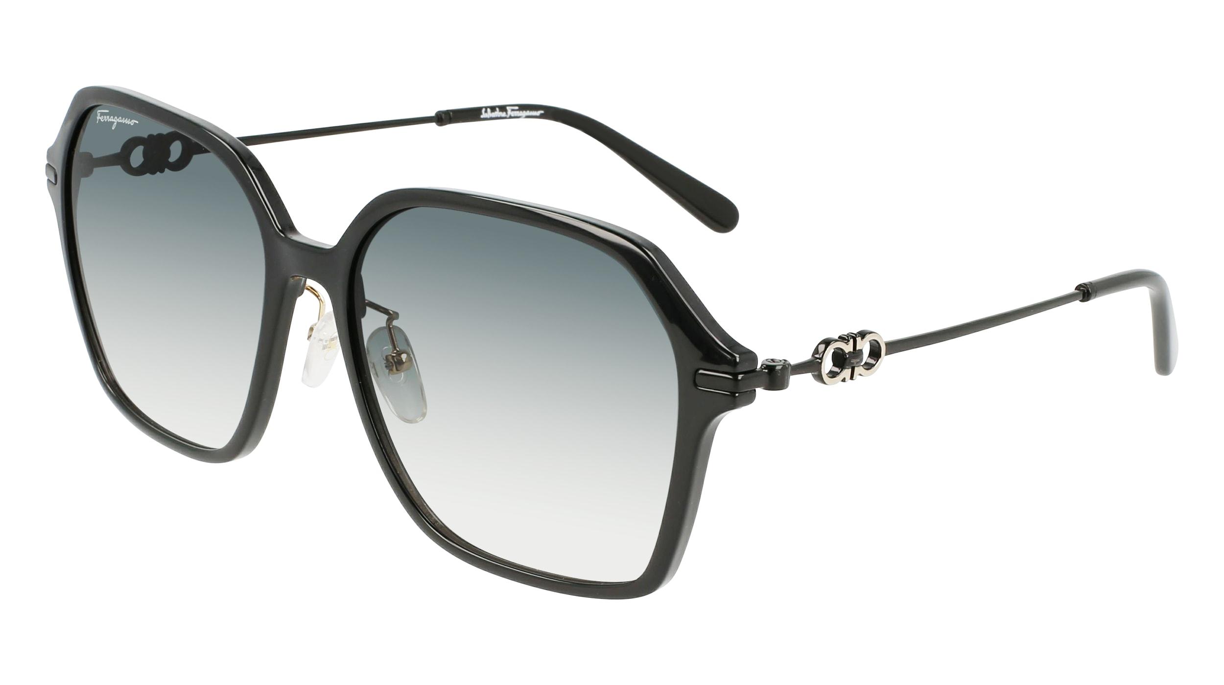 Black frame Salvatore Ferragamo sunglasses Ferragamo SF2031S 1 - Black Sunglasses | LookerOnline main image 2