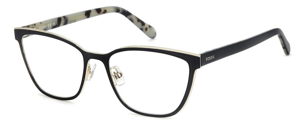 Fossil Fos 7143 Womens Plastic Eyeglass Frame 02W8 Grey Horn 53-18 FOS 7140 Eyeglasses - Fossil Authorized Retailer  main image 2