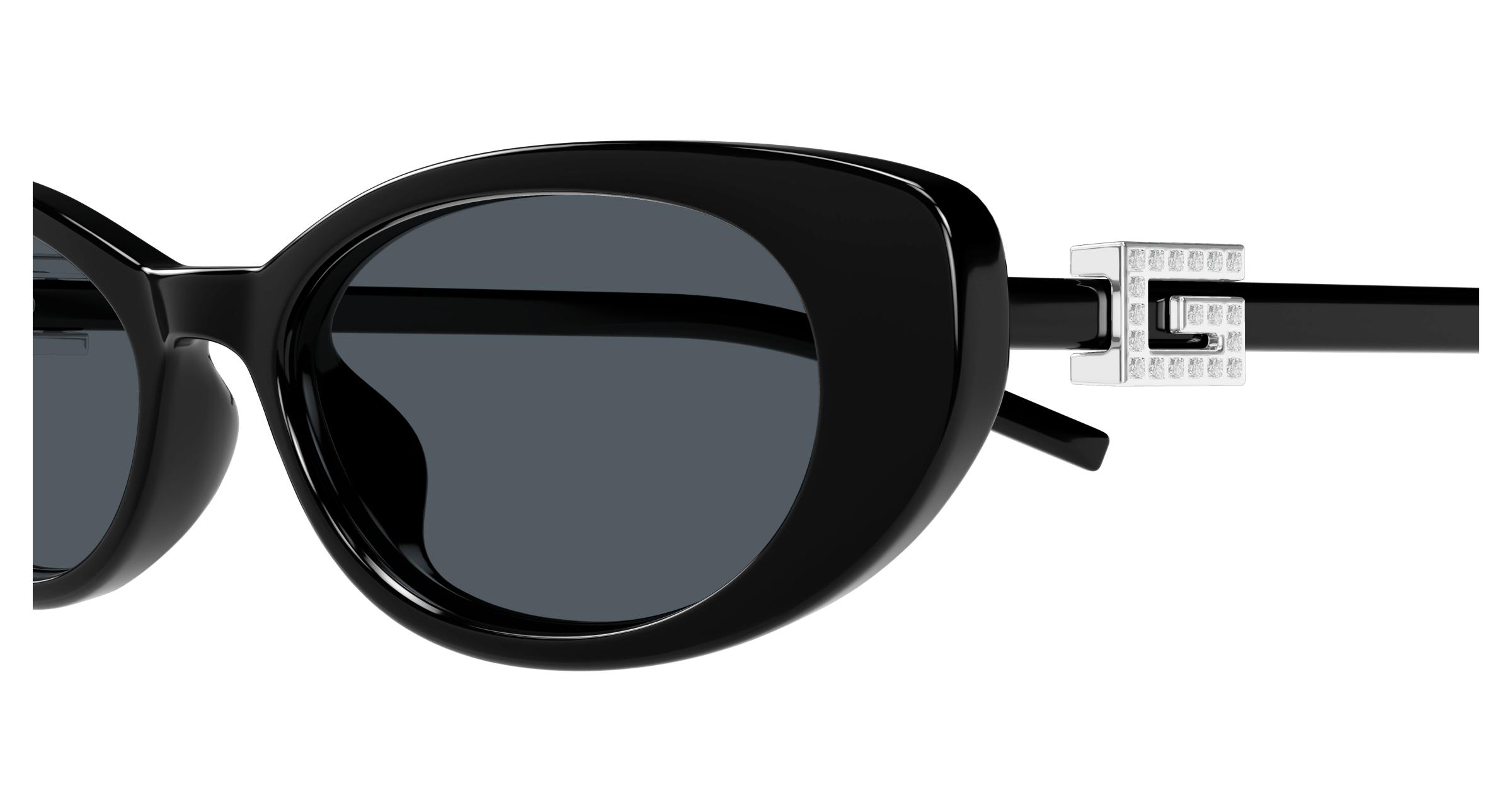Gucci Sunglasses Gucci Gg1680s 001 Black Black Grey 52/17/140 - NWT Gucci GG1680S XS (52 - 17) with Grey lenses and Black frame  main image 4
