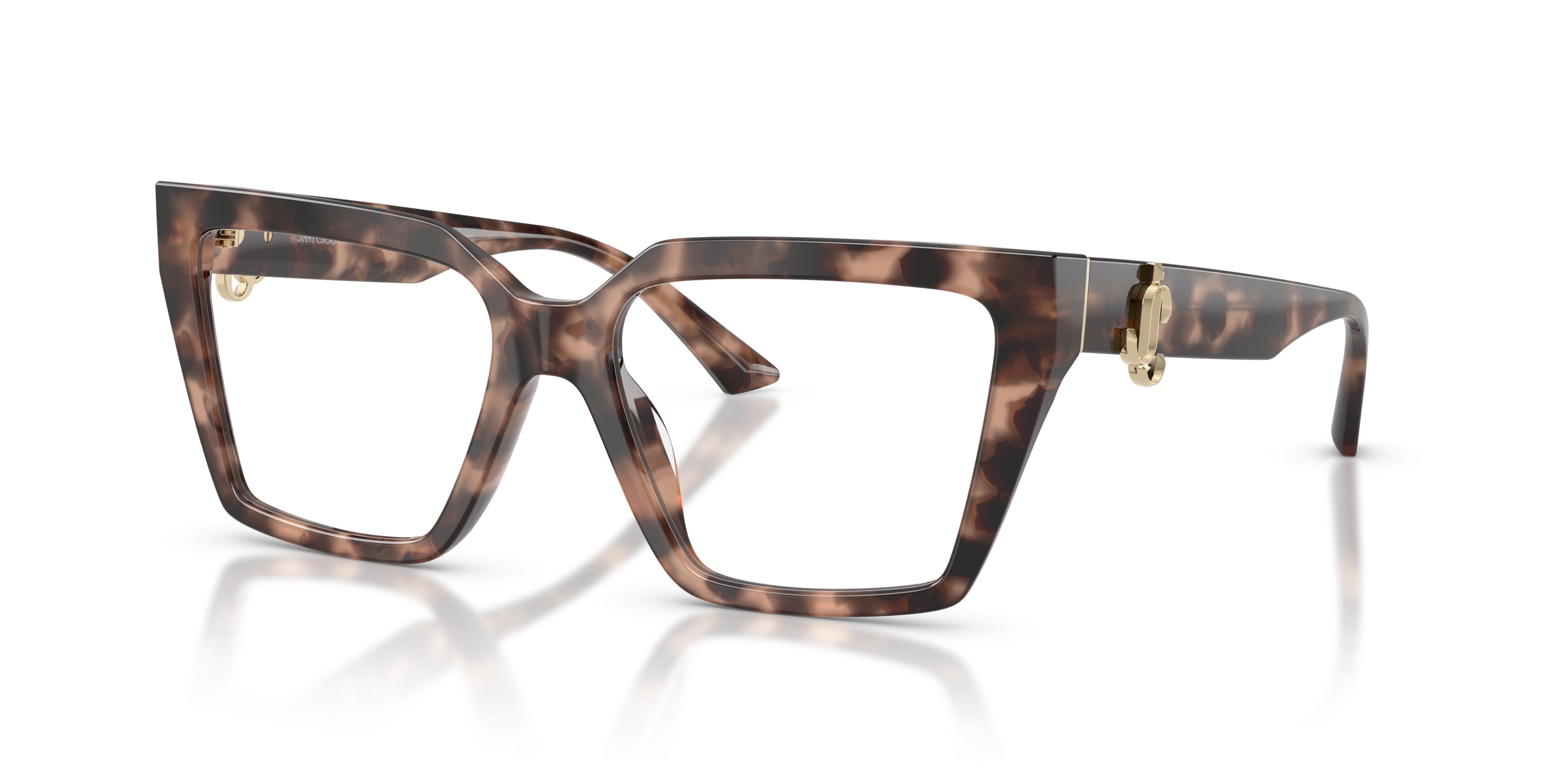 Jimmy Choo JC37 ZS7 Eyeglasses Frames Only Brown Tortoise Cat Eye 51-15 135 mm Jimmy Choo JC5007 M (55 - 17) with Brown lenses and Tortoise  main image 2