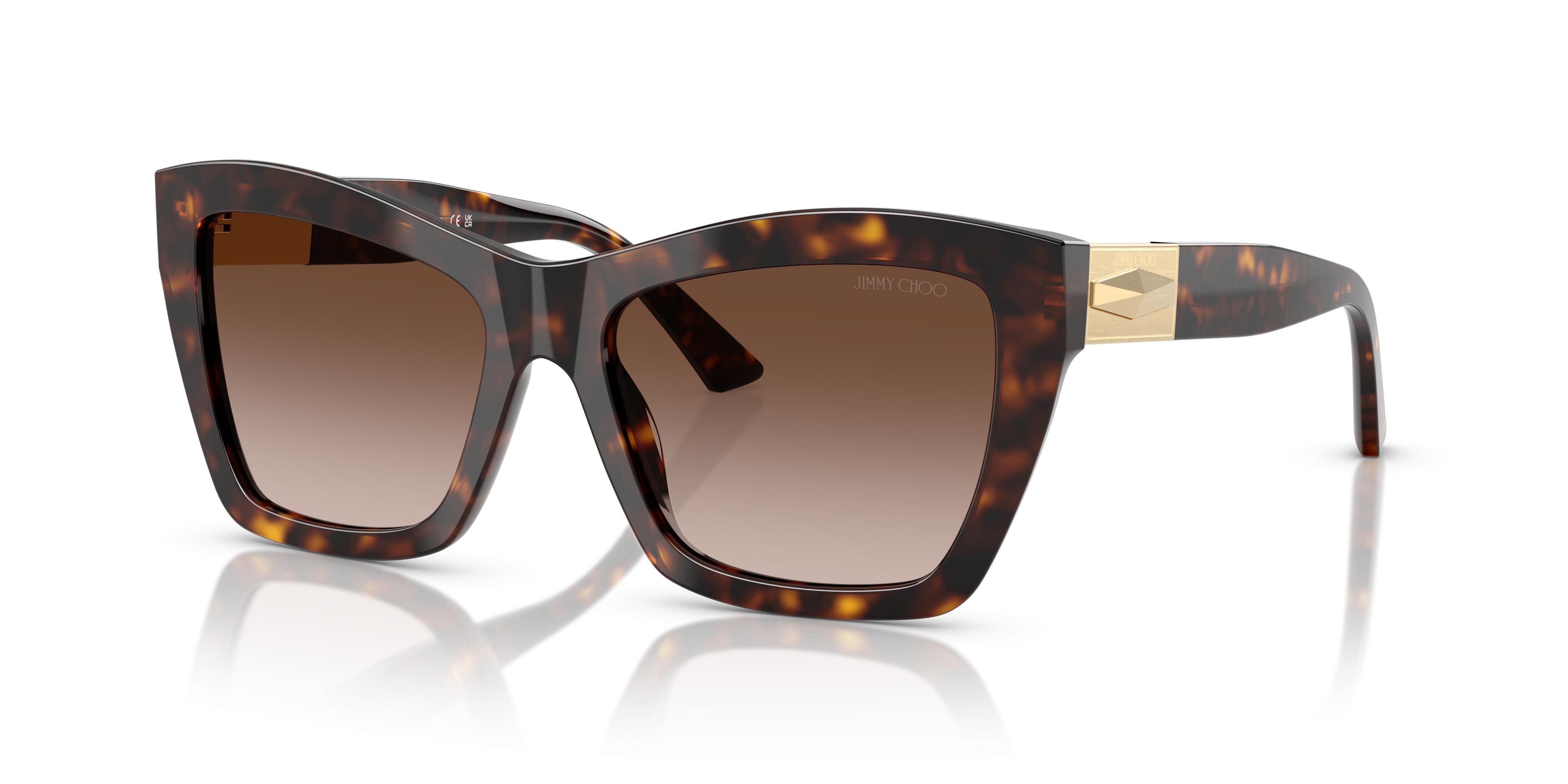 Jimmy Choo Brown Tortoise Sunglasses JC5029U Sunglasses - Jimmy Choo Authorized Retailer  main image 4