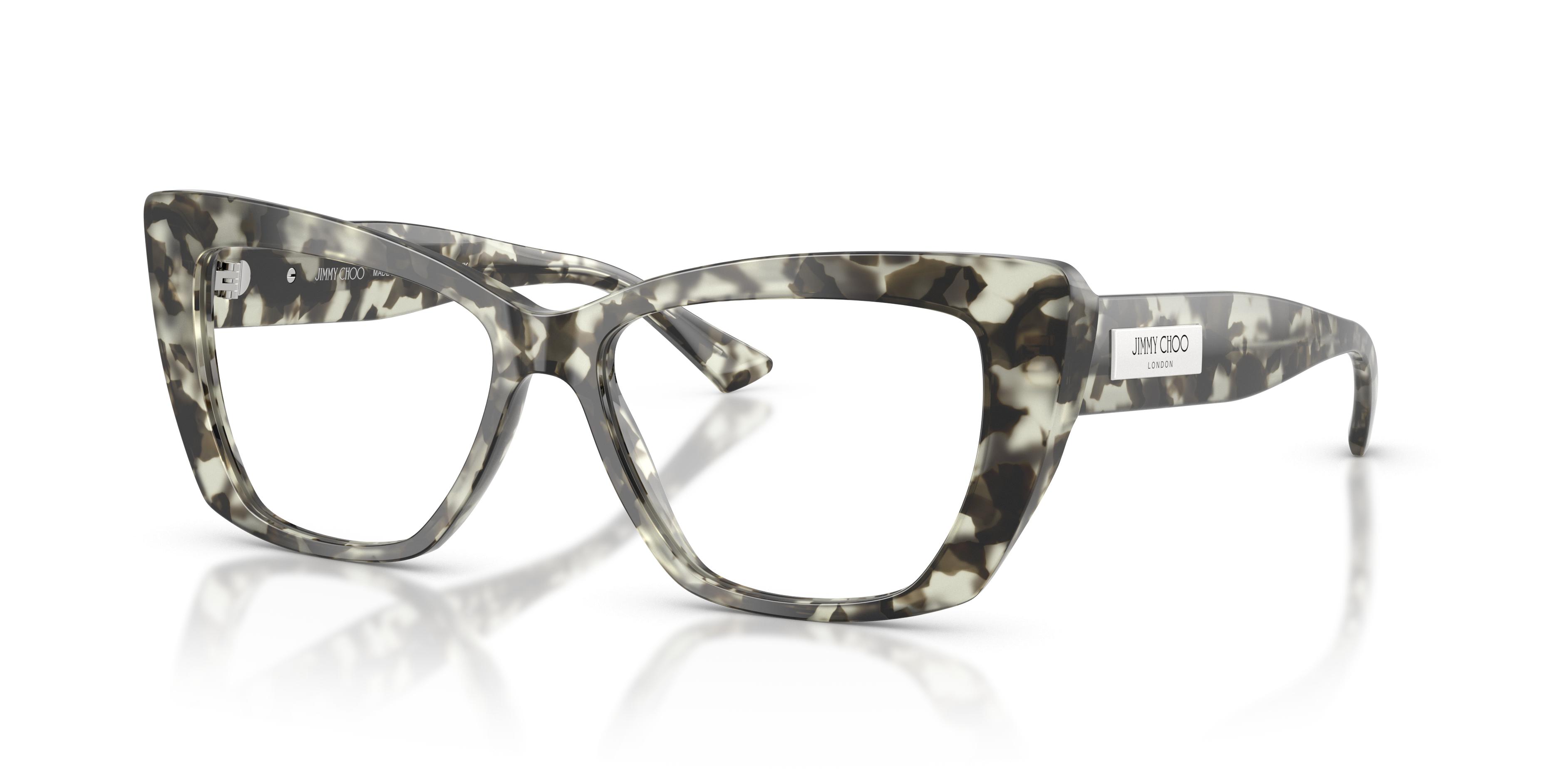 Jimmy Choo Tortoise Shell Glasses with White Case Jimmy Choo Gold Rectangular Glasses Tortoise Glasses Italy  main image 3
