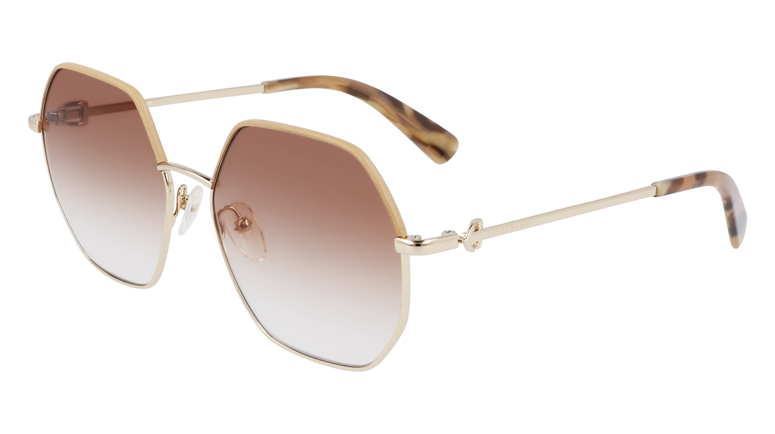 Longchamp Gold Frame Sunglasses Postalcontacts.com -- Longchamp LO169S main image 2