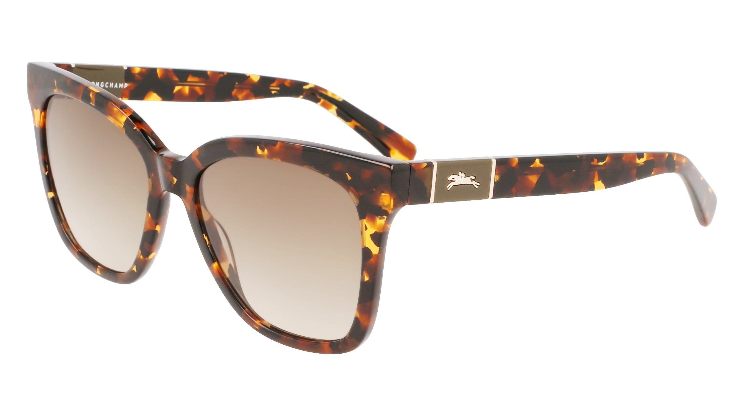 Longchamp Cat Eye Tortoise Shell French Sunglasses Sunglasses Havana - Metal | Longchamp US main image 4