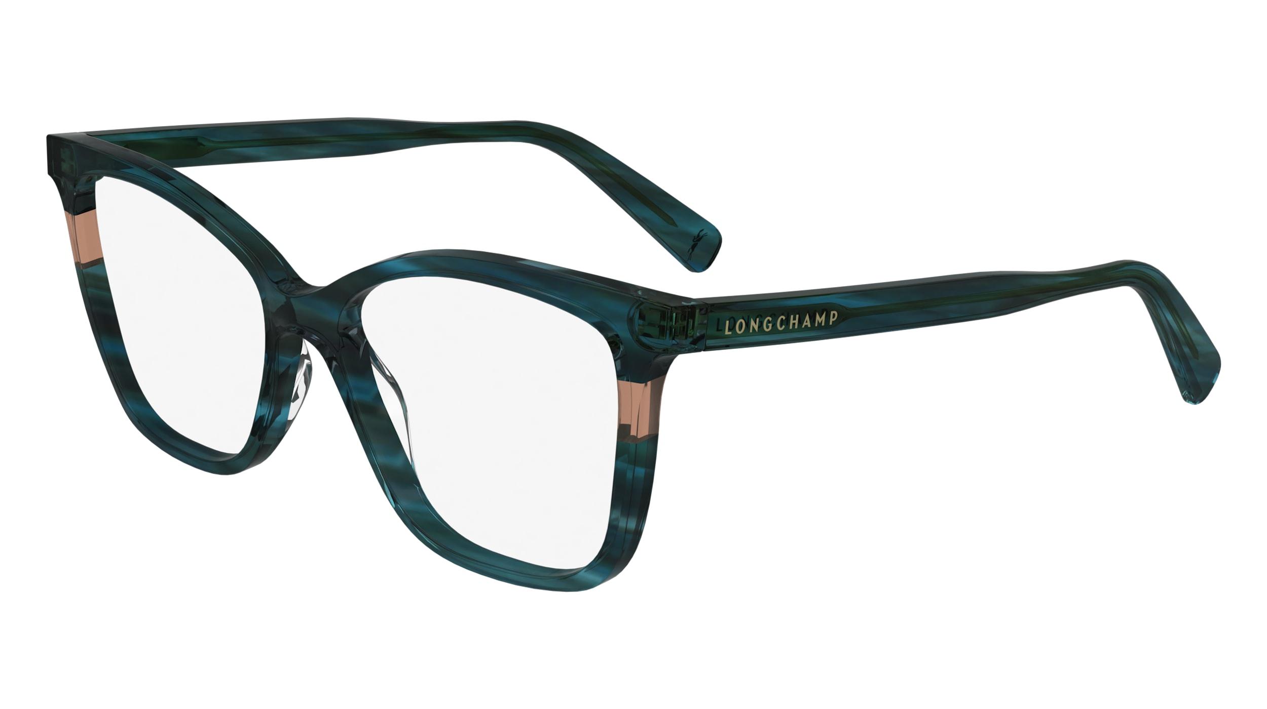 New Longchamp LO-2732 400 Crystal Blue Gradient Eyeglasses 52/15/140 Longchamp LO2736 436 Opaque Faded Blue Dusty Brown  main image 4