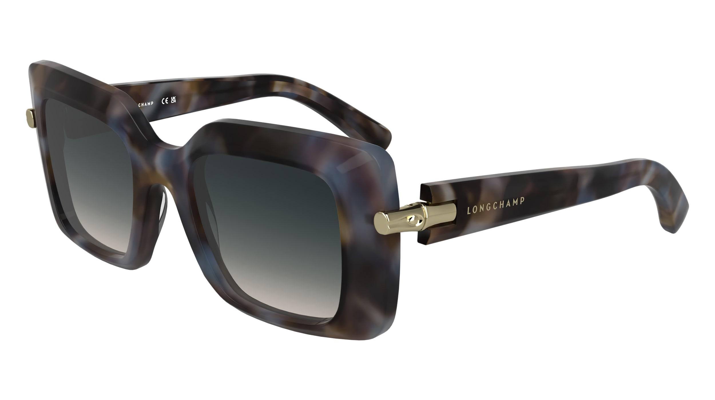 Longchamp New Brown Tortoise Havana Frame Sunglasses Case Cloth LO771S Sunglasses - Longchamp Authorized Retailer  main image 2